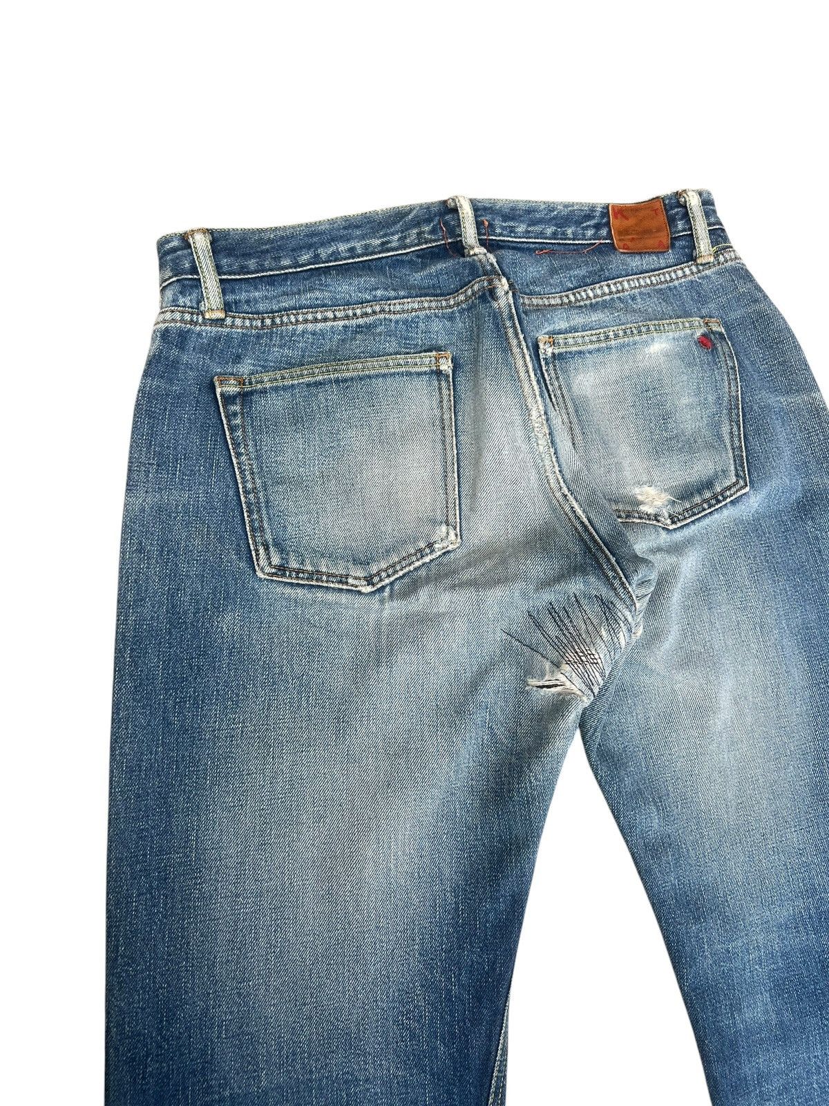 KATO Vintage Kato Japan Ripped Distressed Faded Denim Flare Jeans Size US 31 - 16 Thumbnail