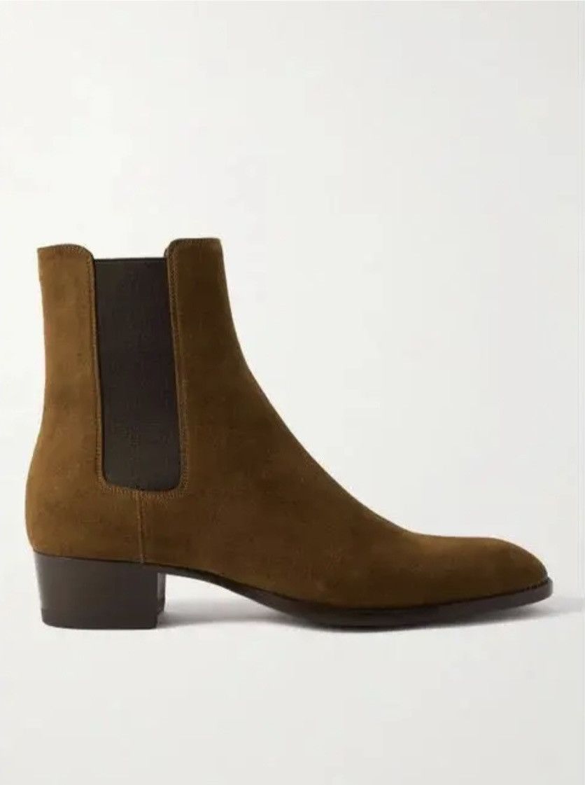 Saint Laurent Paris Saint Laurent Wyatt Chelsea Boots Suede Size US 11 / EU 44 - 1 Thumbnail