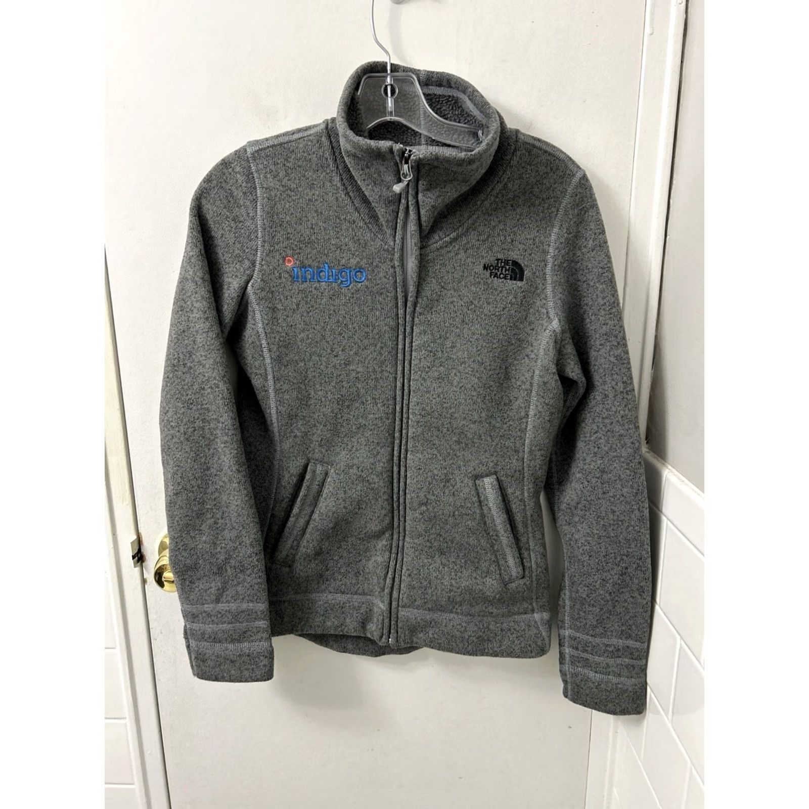 The North Face The North Face Crescent Full Zip Fleece Jacket Womens S Gray Indigo L/S Size S / US 4 / IT 40 - 2 Thumbnail