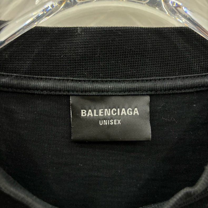 Balenciaga Balenciaga 23 FW Bitcoin Print Mud Dye Destruction Short Sl Size US L / EU 52-54 / 3 - 4 Thumbnail