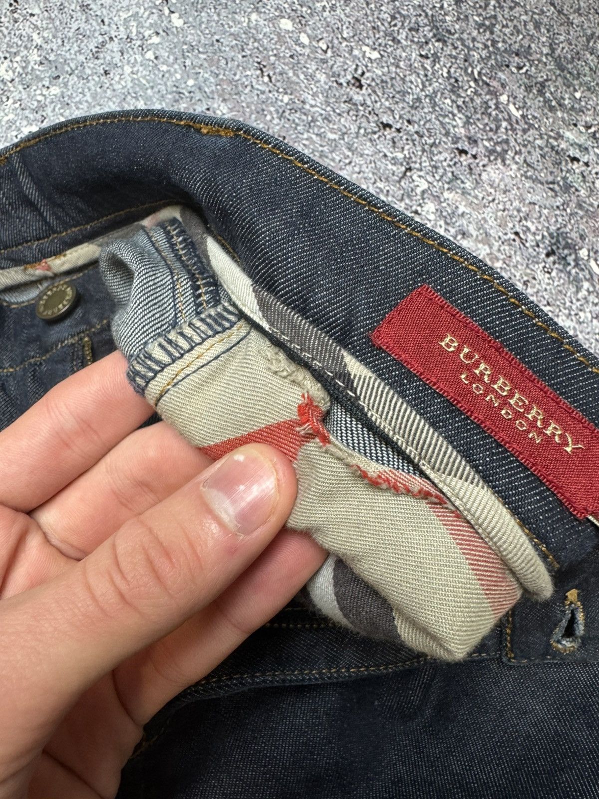 Burberry × Vintage 💥VERY RARE VINTAGE BURBERRY LONDON BIG LOGO JEANS Size 26" / US 2 / IT 38 - 23 Thumbnail