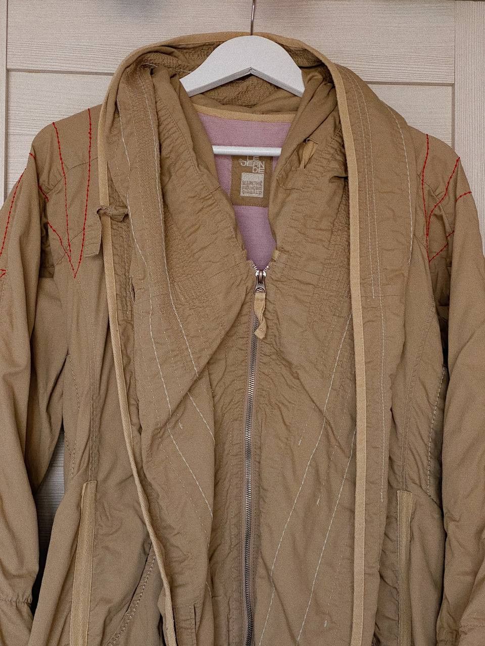 Marithe + Francois Girbaud Marithé + François Girbaud Avant Garde Trench Coat Beige Size L / US 10 / IT 46 - 6 Thumbnail