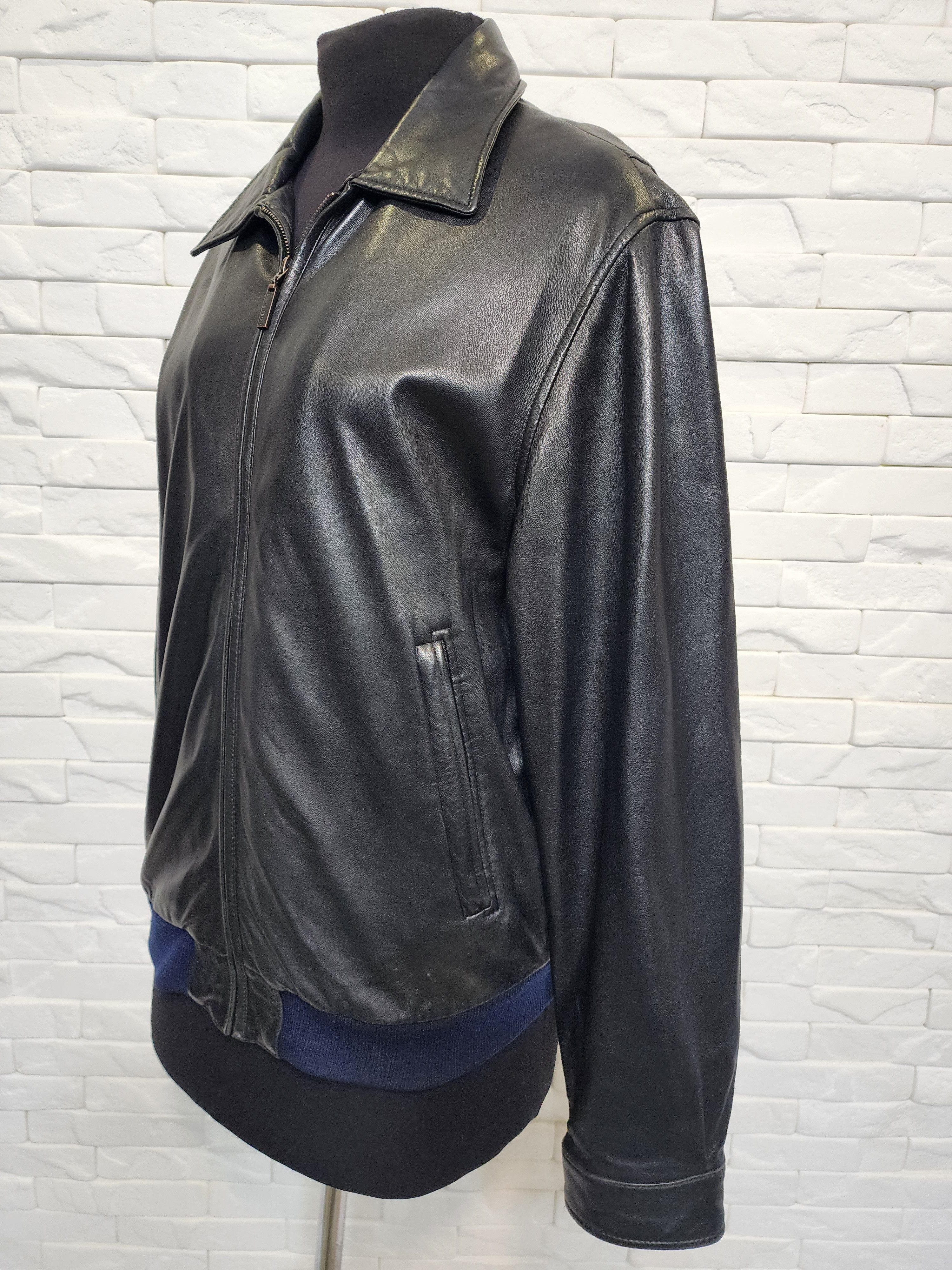 Pierre Cardin Exquisite Black Genuine Leather Jacket: Size US L / EU 52-54 / 3 - 3 Thumbnail