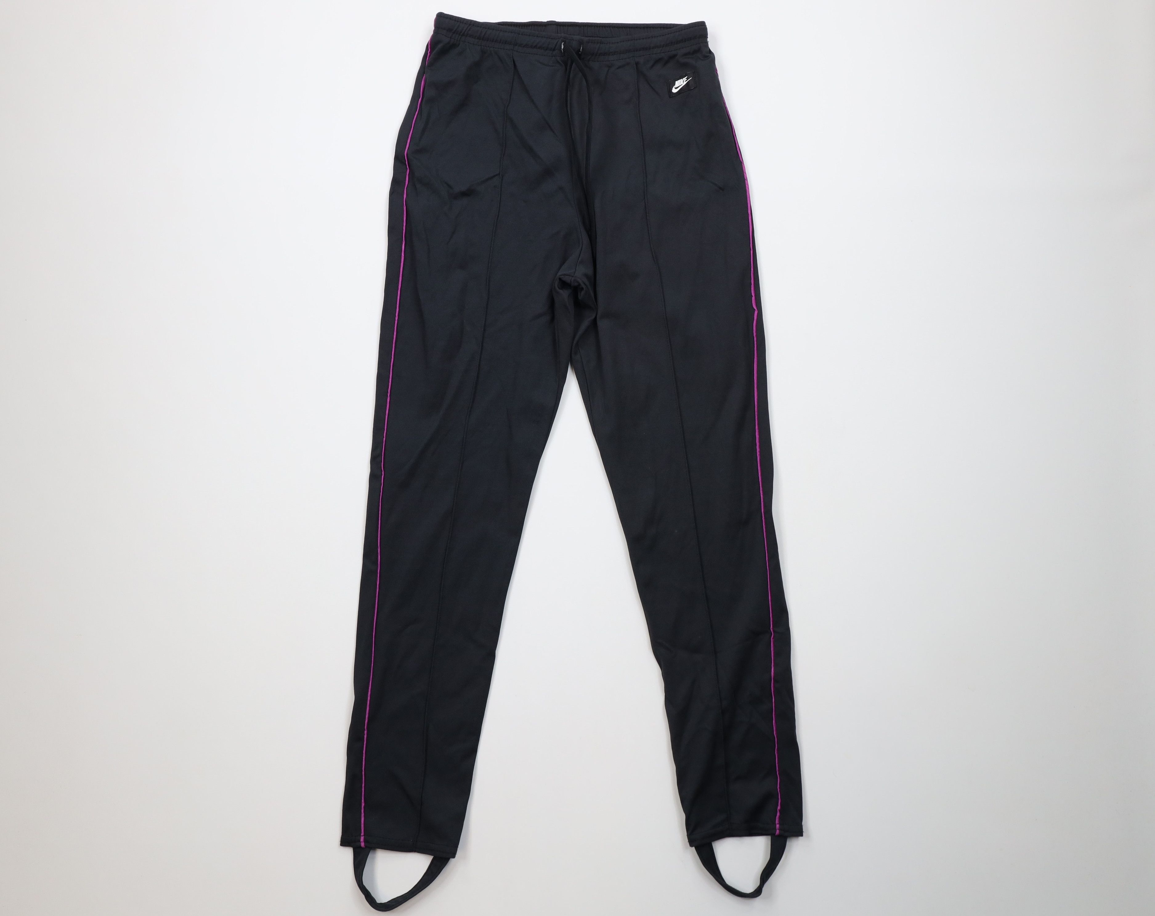 Nike Vintage 80s 90s Nike Box Logo Stirrup Leggings Pants USA Size 26" / US 2 / IT 38 - 1 Thumbnail