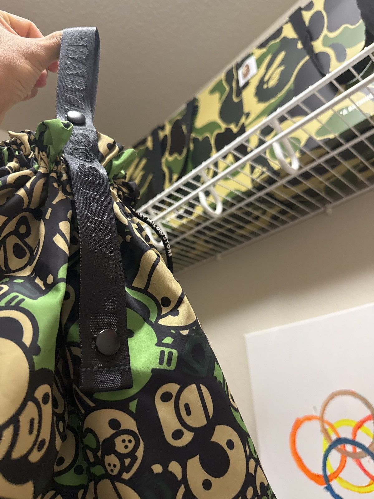 Bape Baby milo drawstring bag Size ONE SIZE - 2 Thumbnail