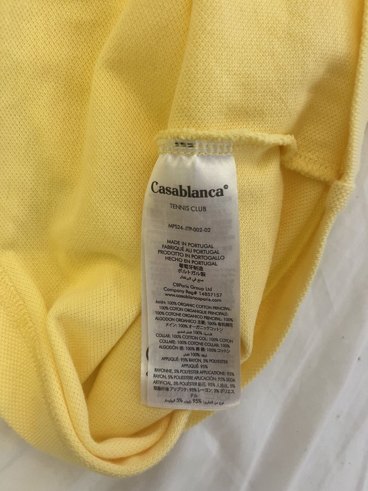 Casablanca Casablanca Pique Polo Shirt Small Size US S / EU 44-46 / 1 - 5 Thumbnail