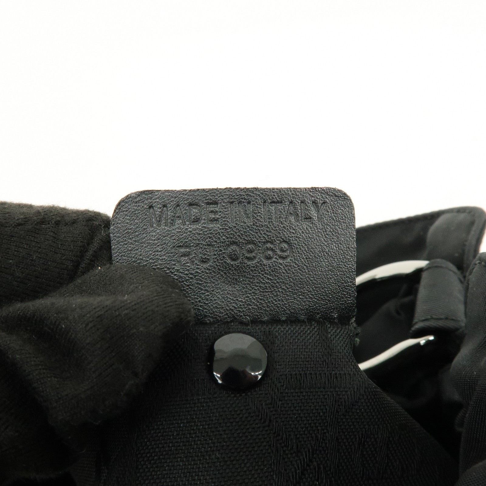 Christian Dior Monsieur Christian Dior Malice Nylon Top Handle Bag Black Size ONE SIZE - 8 Thumbnail