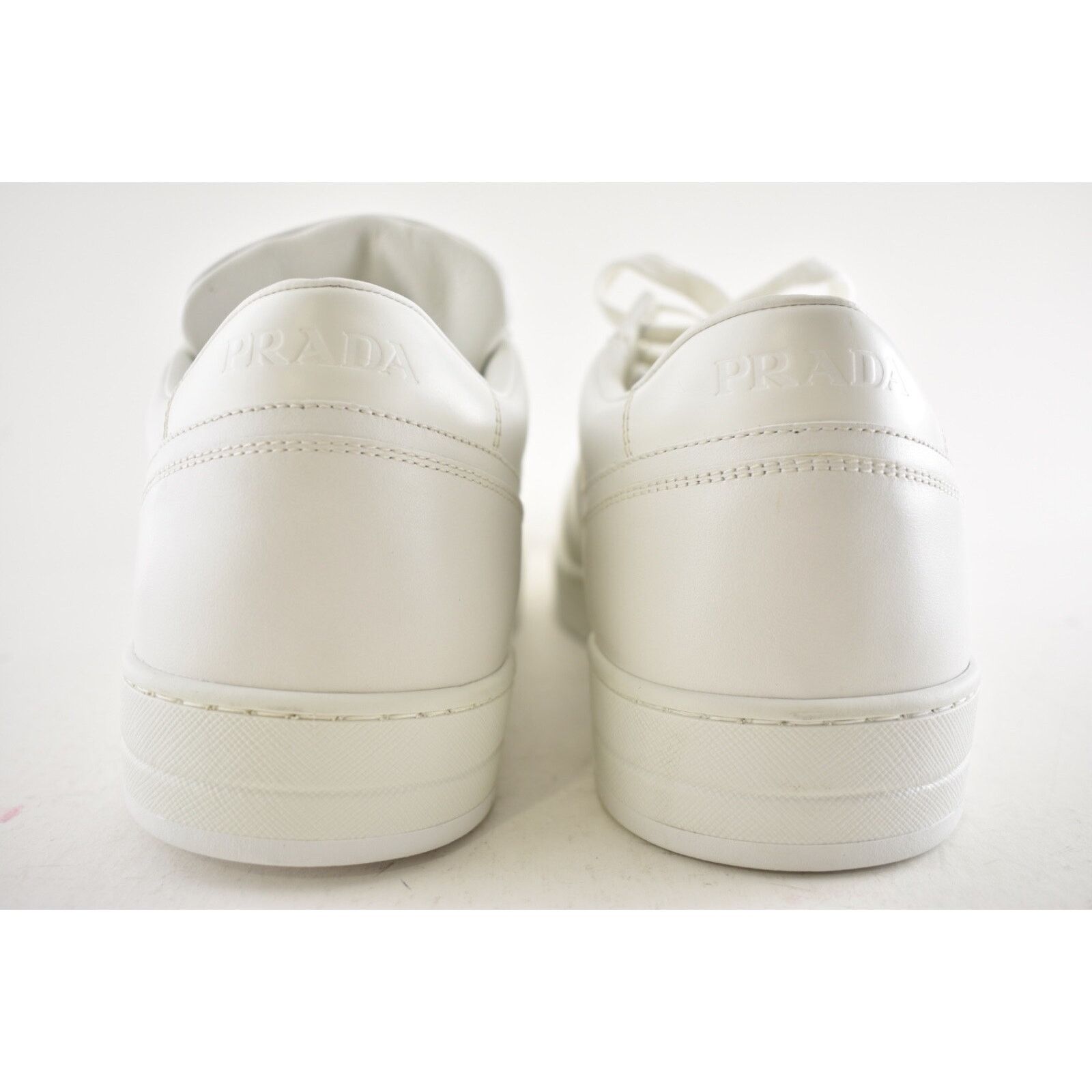 Prada Prada Downtown Lace Up Tie Leather White Triangle Logo Size US 12.5 / EU 45-46 - 16 Thumbnail