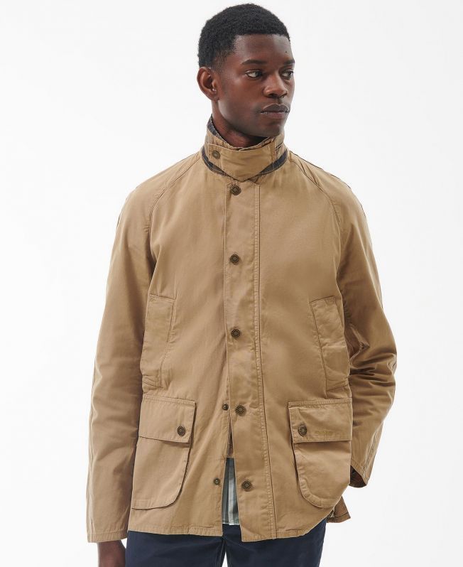 image of Barbour Ashby Casual Jacket in Stone, Men's (Size Small)