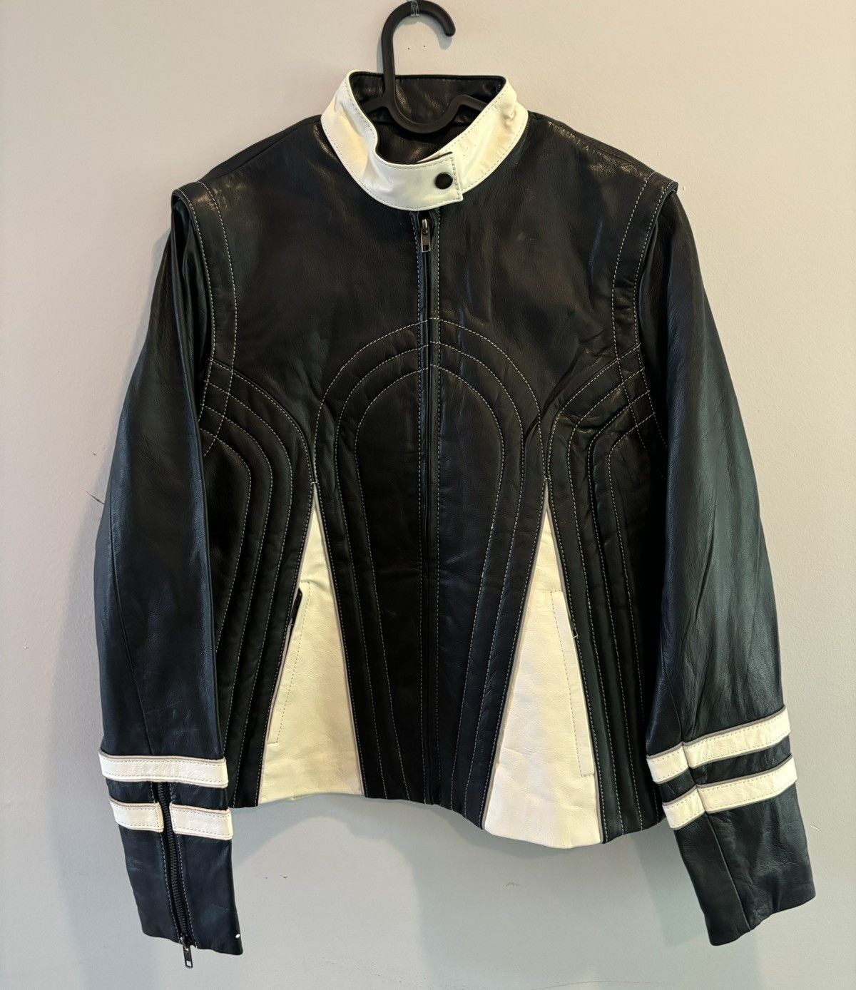 Vintage Vintage Leather Jacket/Vest Detachable Motorcycle Apparel Size US L / EU 52-54 / 3 - 1 Thumbnail
