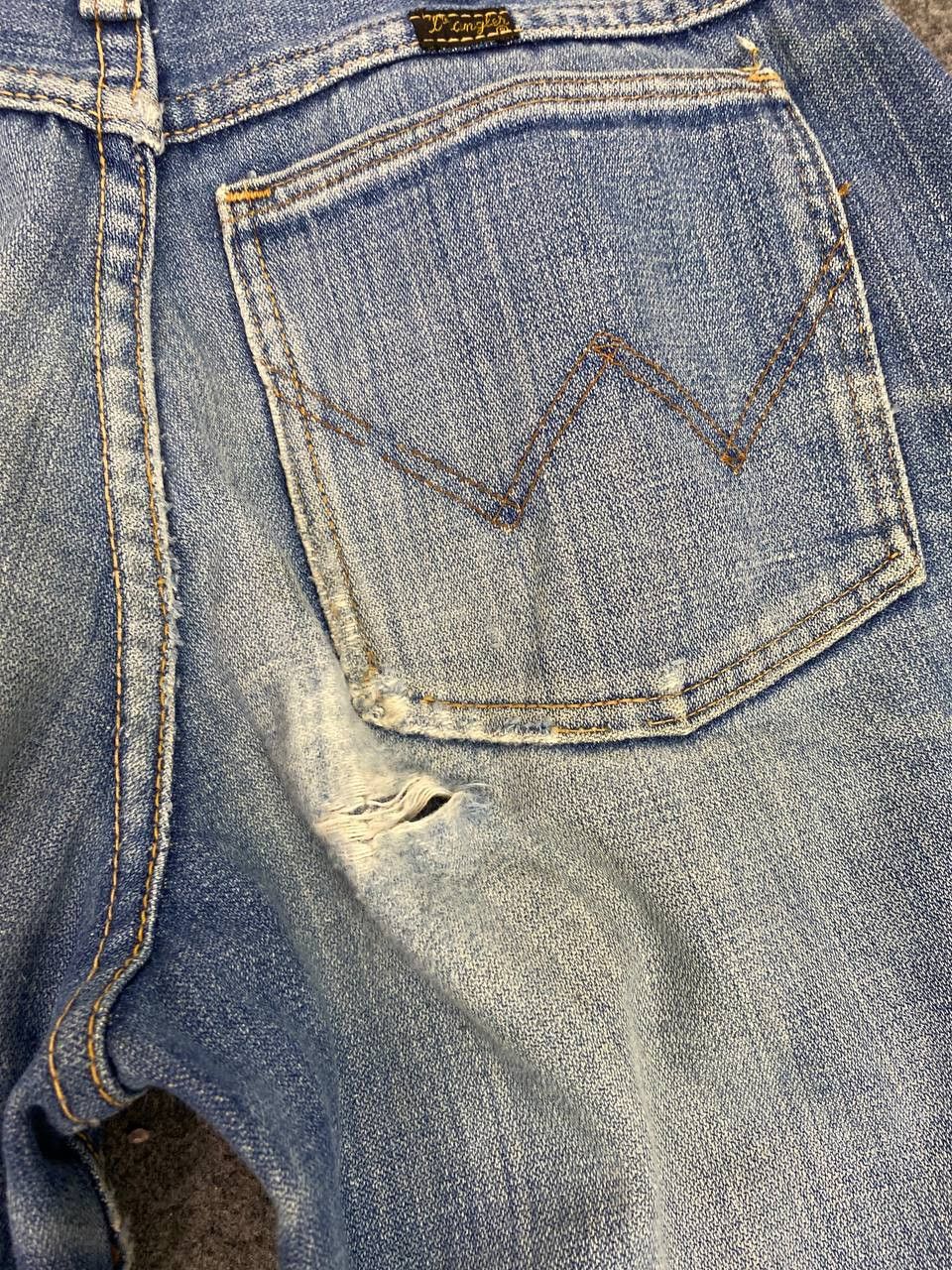 Wrangler Vintage wrangler bootcut flare distressed denim Size US 28 / EU 44 - 5 Thumbnail