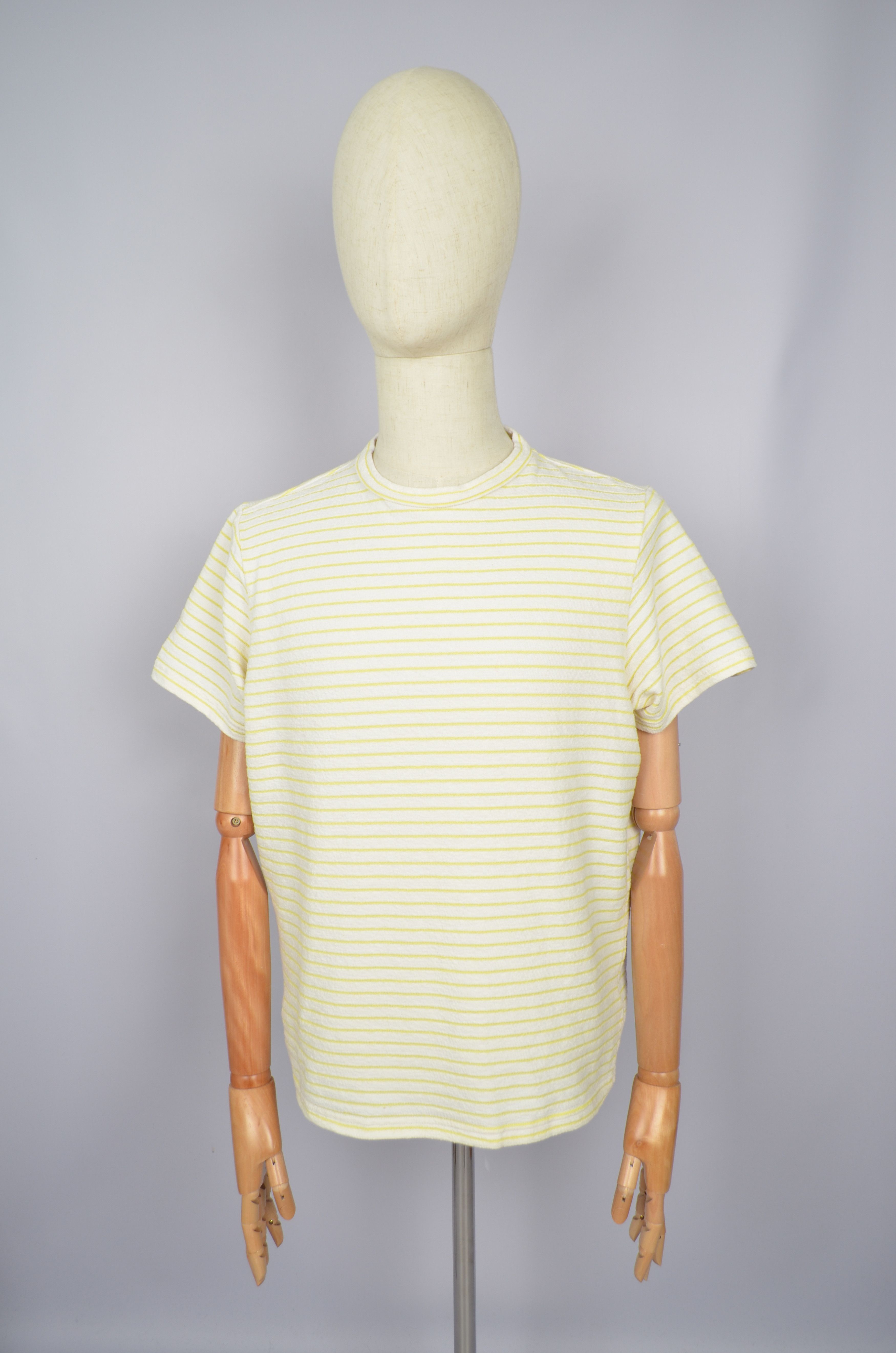 Designer × Percival Percival White Blue Striped T Shirt Size M Designer Size US M / EU 48-50 / 2 - 1 Thumbnail