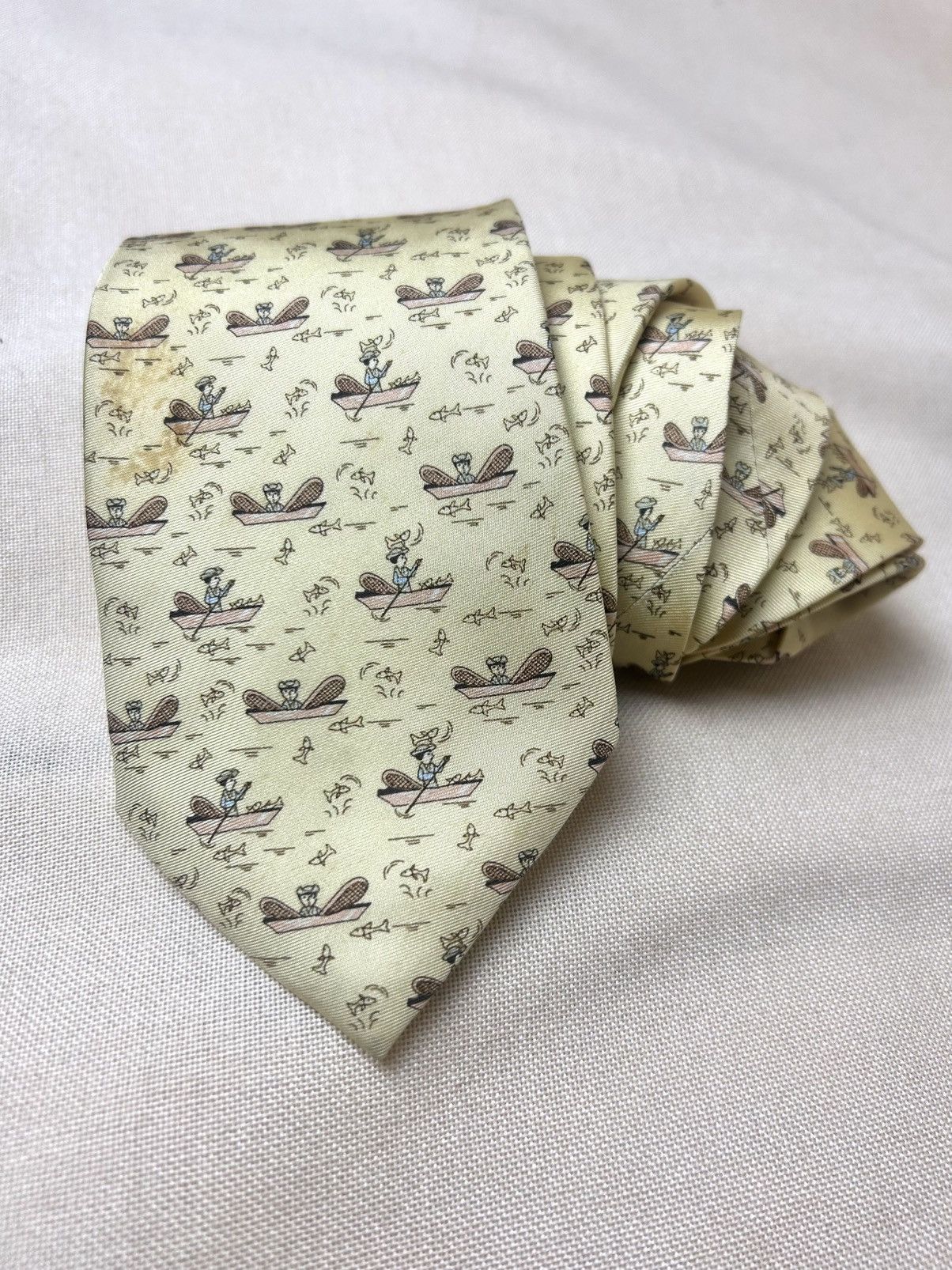 Other Pineda covalin yellow silk tie Size ONE SIZE - 2 Thumbnail