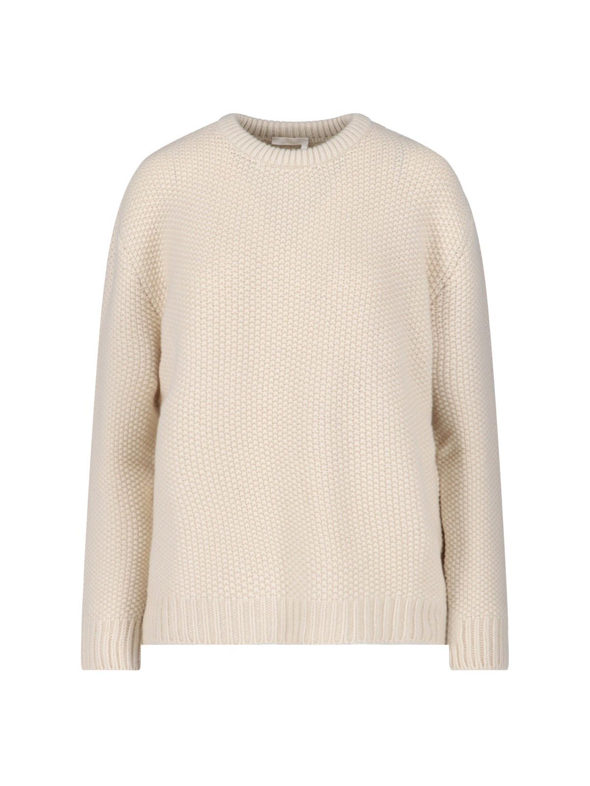 Chloe o1y0825 Cashmere Blend Sweater in Cream Size L / US 10 / IT 46 - 1 Thumbnail