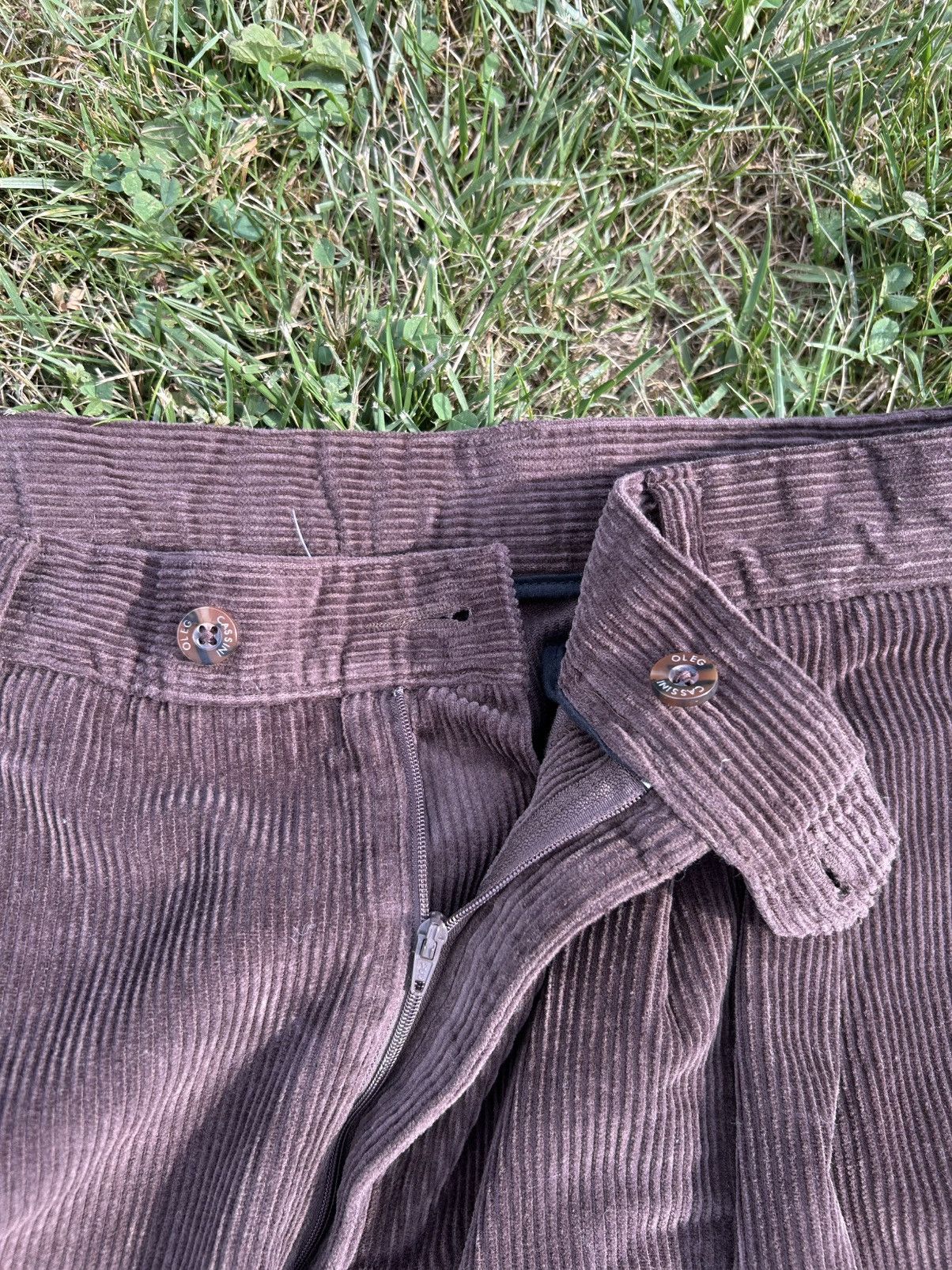 Oleg Cassini Vintage Mocha Corduroy Casual Pants Size US 38 / EU 54 - 6 Thumbnail