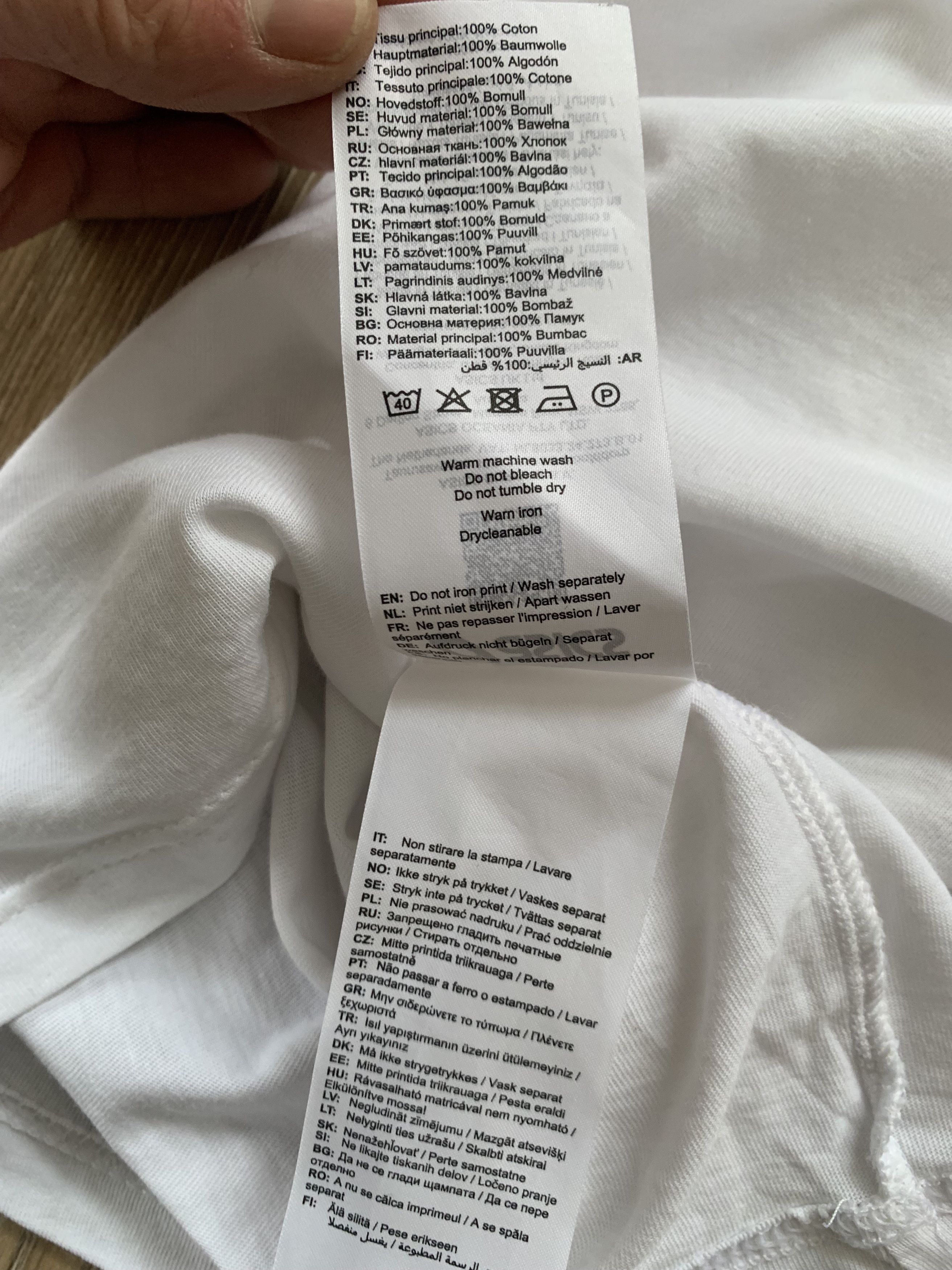 Asics Asics White Cotton Gel Nimbus Printed T Shirt Size US L / EU 52-54 / 3 - 9 Thumbnail
