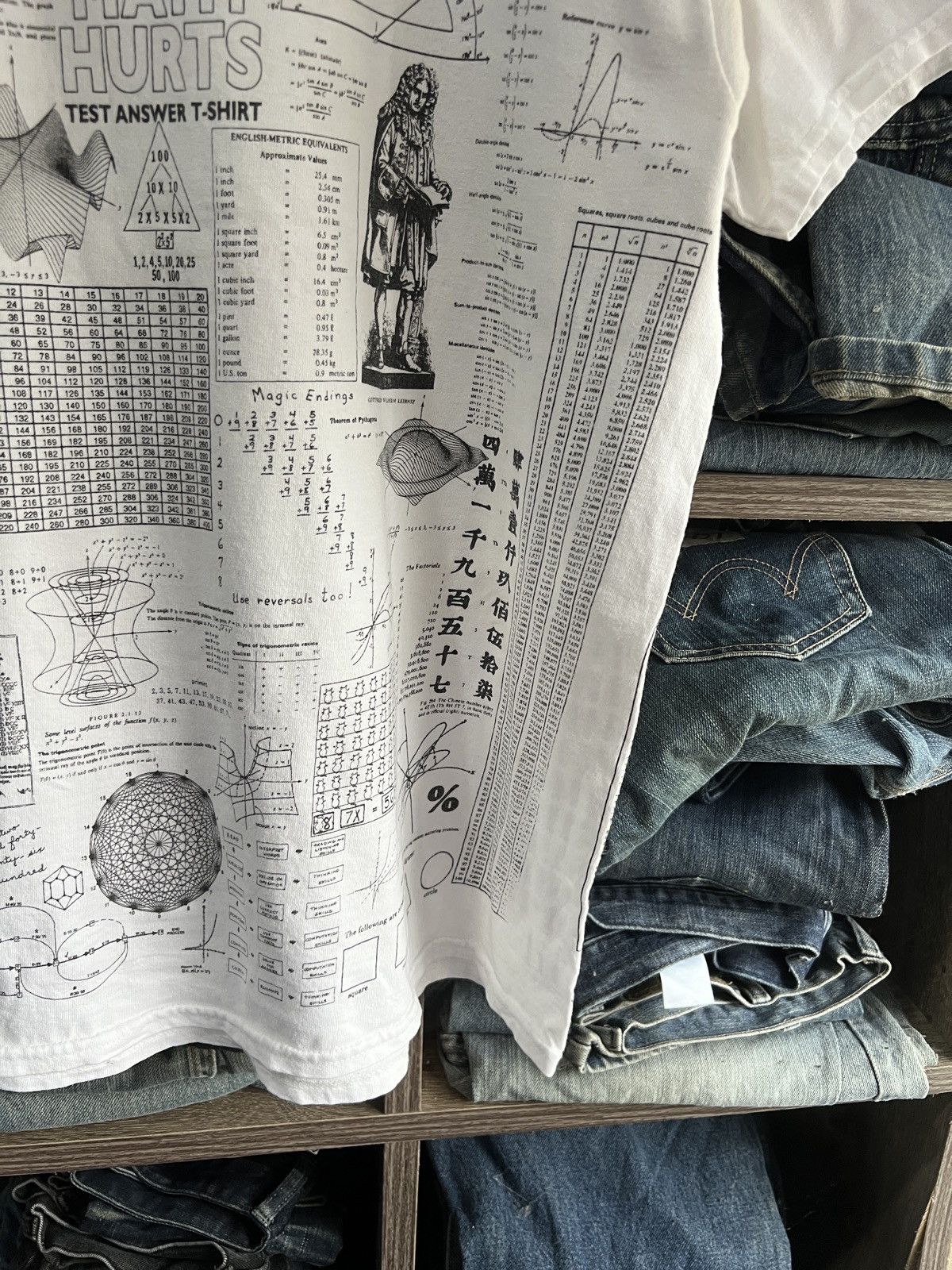 Japanese Brand 🔥Vintage Gildan Fullprinted Math Hurts Tee Size US M / EU 48-50 / 2 - 10 Thumbnail