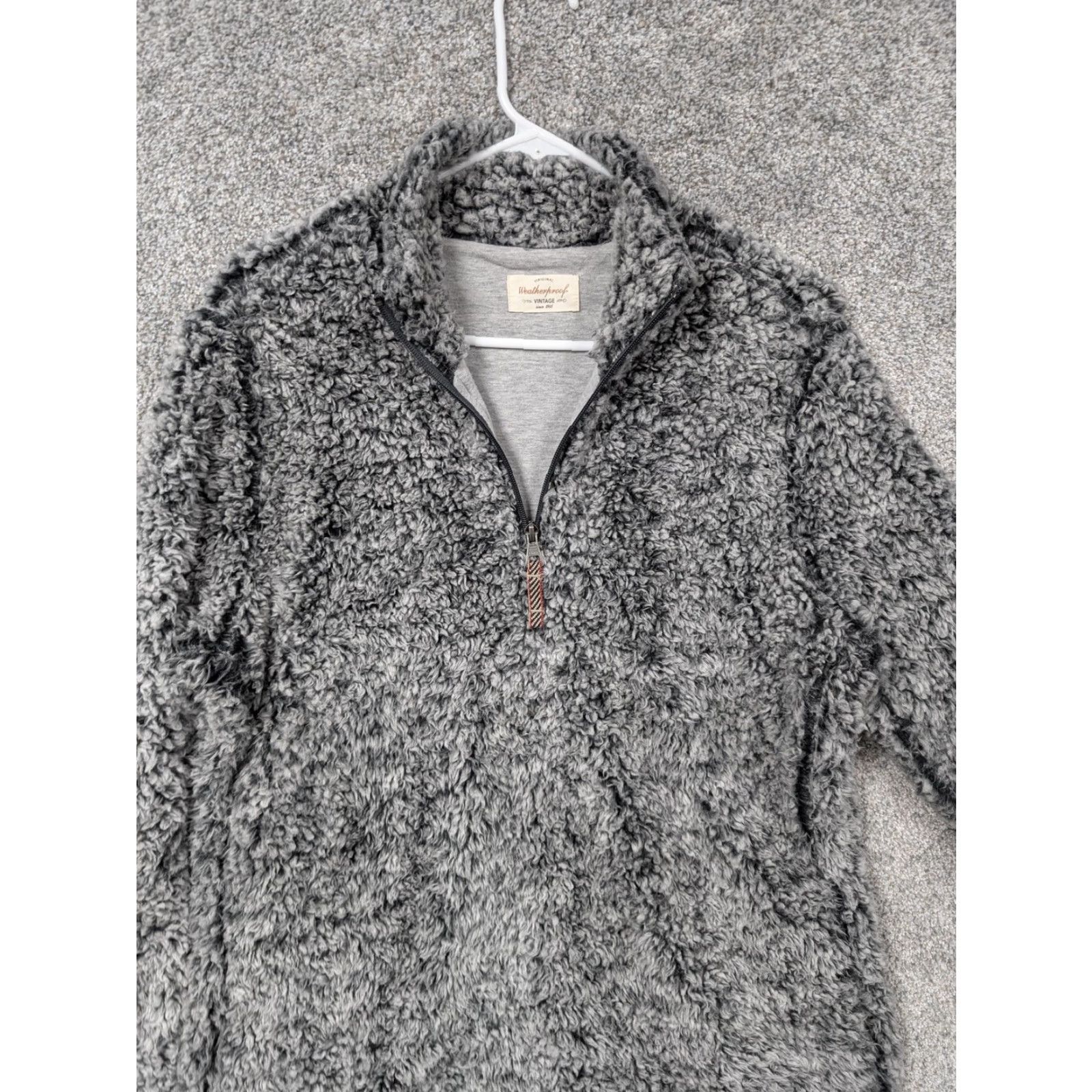 Weatherproof Weatherproof Vintage Jacket L Gray Sherpa Fleece 1/4 Zip Casual Winter Men Large Size L / US 10 / IT 46 - 5 Thumbnail
