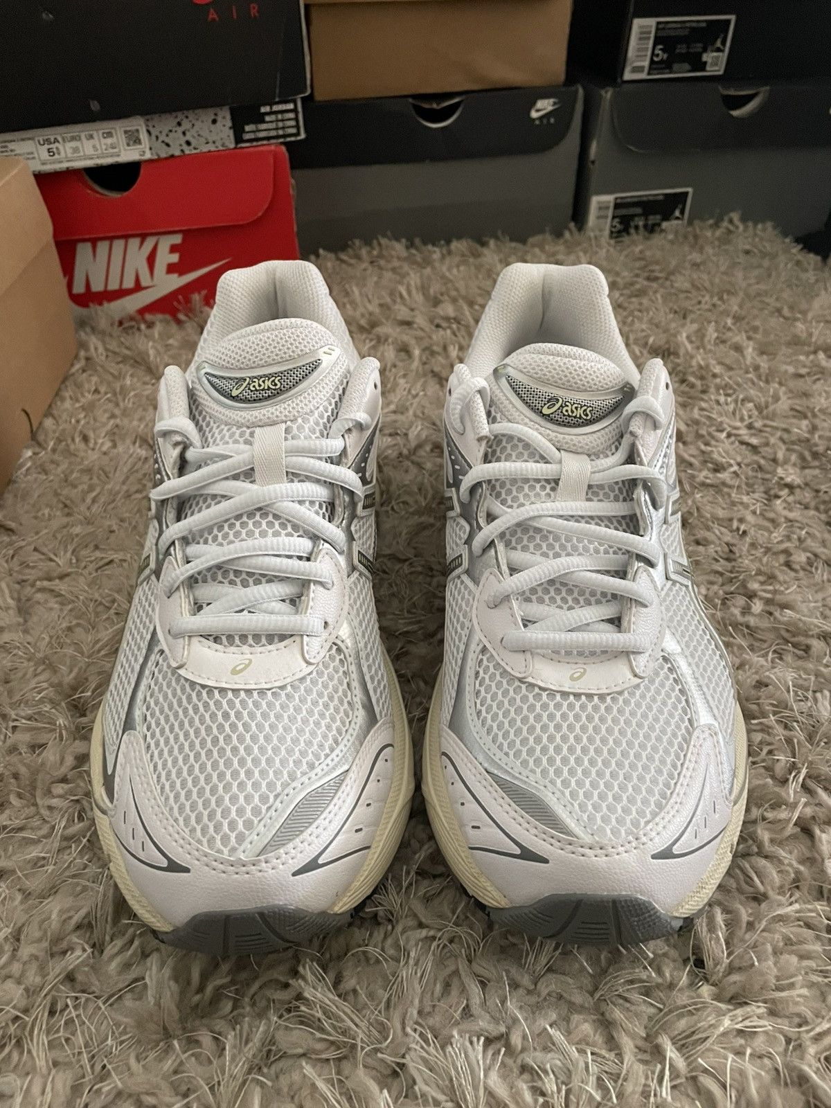 Asics Asics GT 2160 White Brown Soft Yellow Size US 9 / EU 42 - 4 Thumbnail
