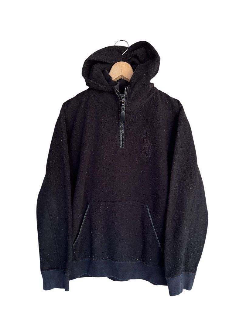 Polo Ralph Lauren Polo Ralph Lauren Fleece Black Hoodies Size US M / EU 48-50 / 2 - 1 Thumbnail