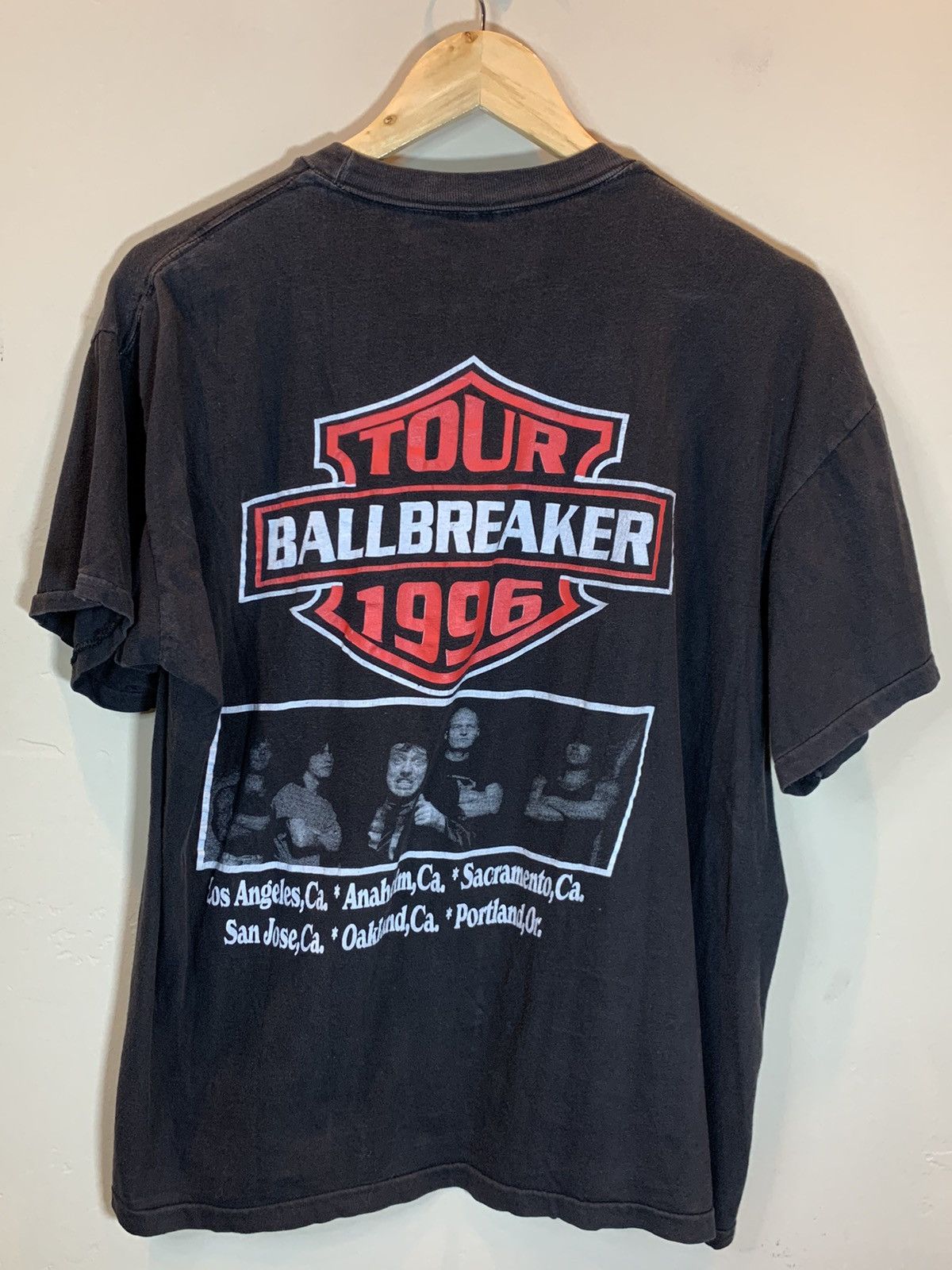 AC/DC *RARE* Vintage 1996 AC/DC Ballbreaker Harley Cali Tour Shirt Size US L / EU 52-54 / 3 - 1 Thumbnail