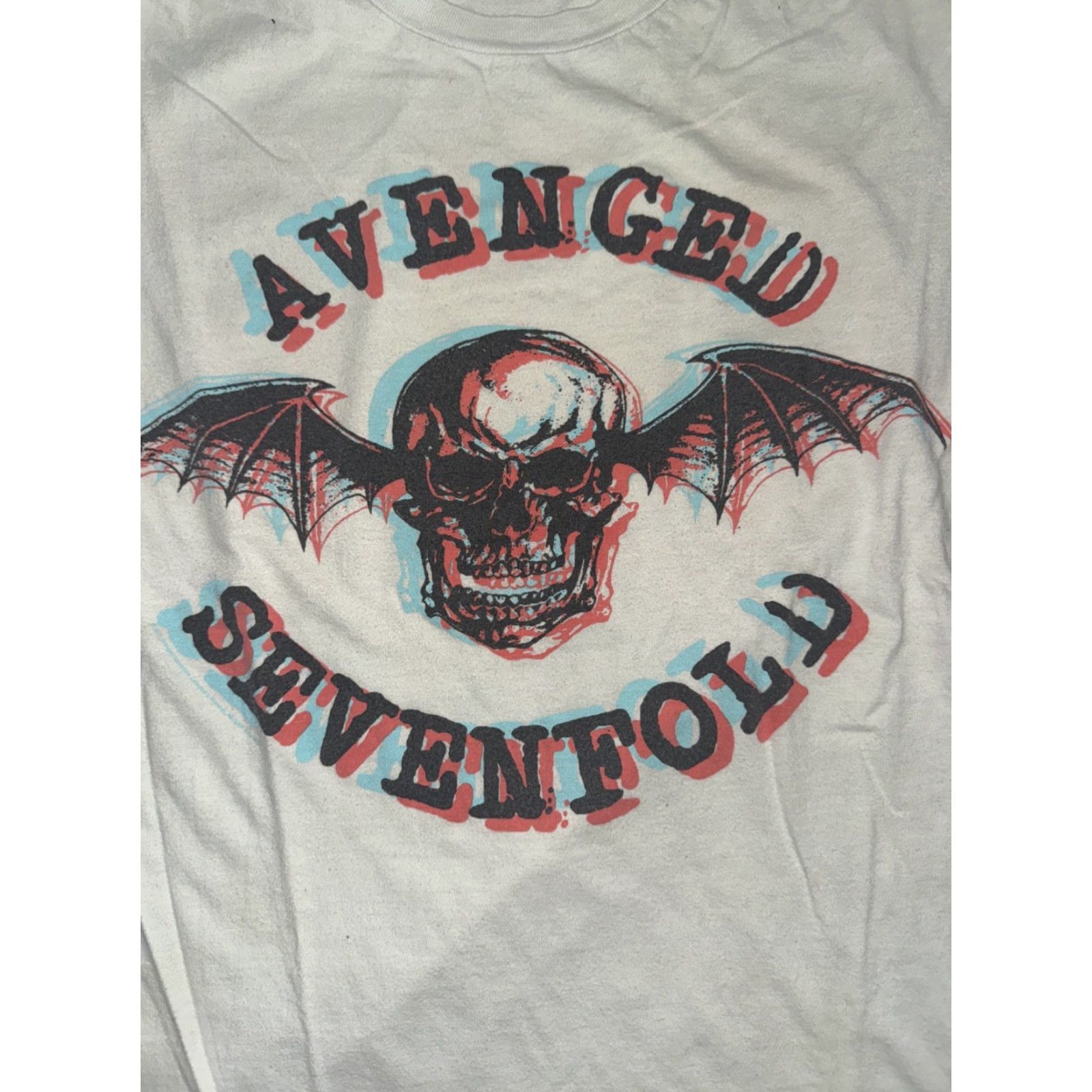Vintage VINTAGE Avenged Sevenfold Band T-Shirt Medium White Skull Graphic Metal Rock Mens Size US M / EU 48-50 / 2 - 2 Thumbnail