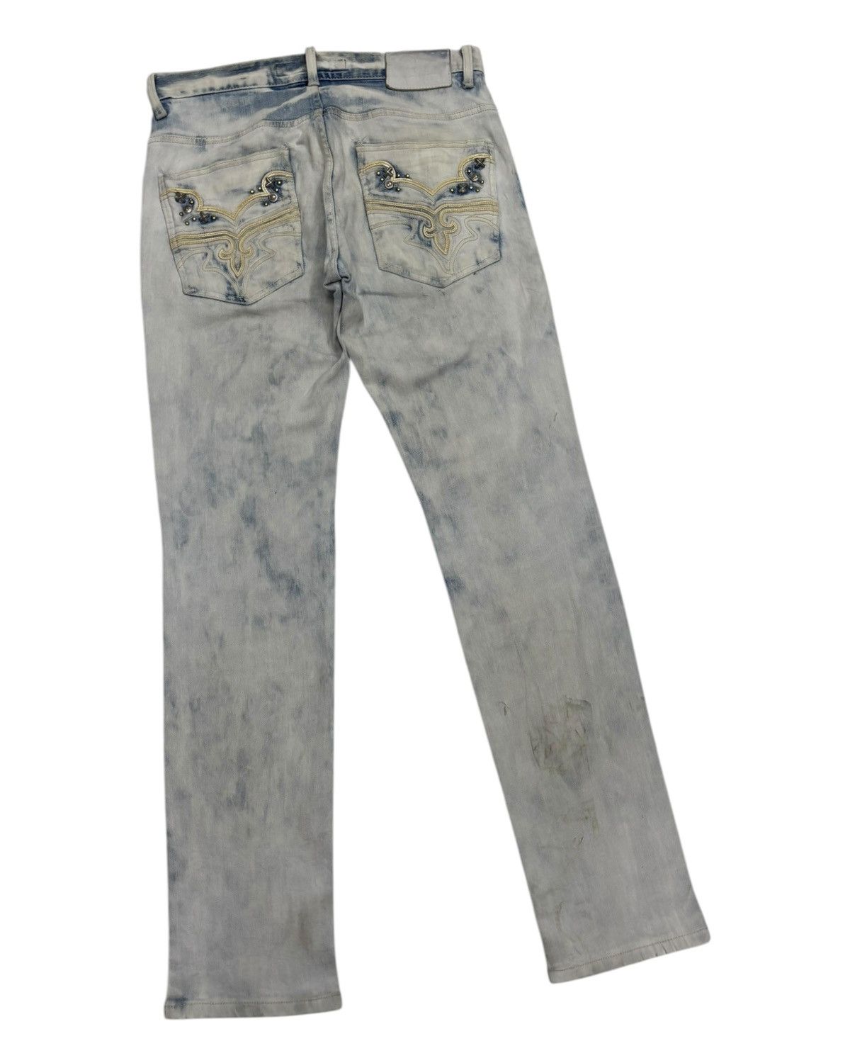 If Six Was Nine × Le Grande Bleu (L.G.B.) × Yasuyuki Ishii 🔥VINTAGE CLOUD72 BLEACHED DISTRESSED DENIM JEANS Size US 32 / EU 48 - 4 Thumbnail