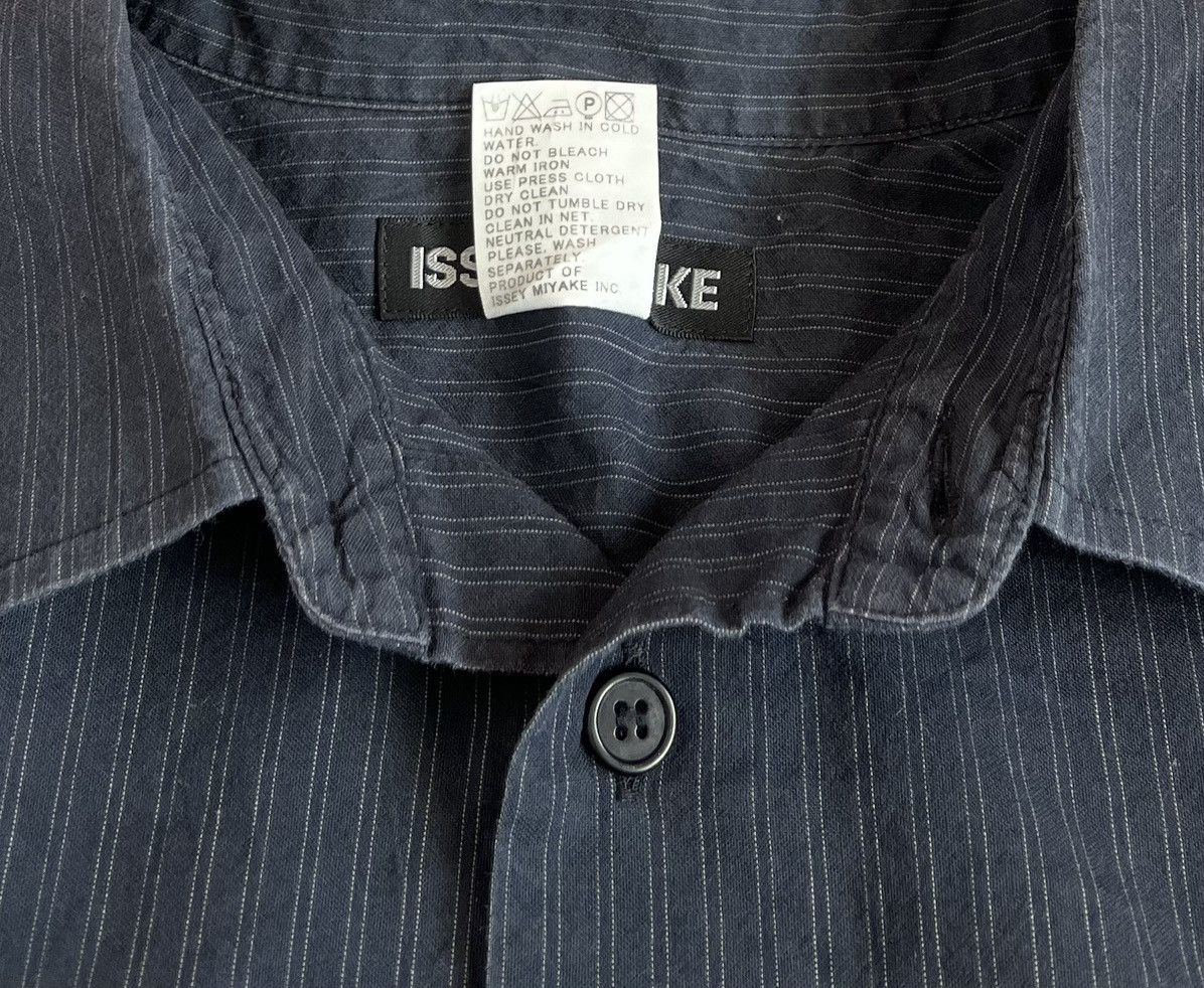 Issey Miyake Vintage issey miyake classic striped black shirt Size US L / EU 52-54 / 3 - 4 Thumbnail