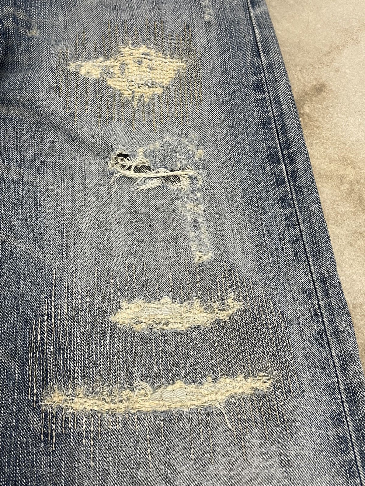 Edwin Edwin XV Vintage Distressed Denim (AE19) Size US 33 - 10 Thumbnail