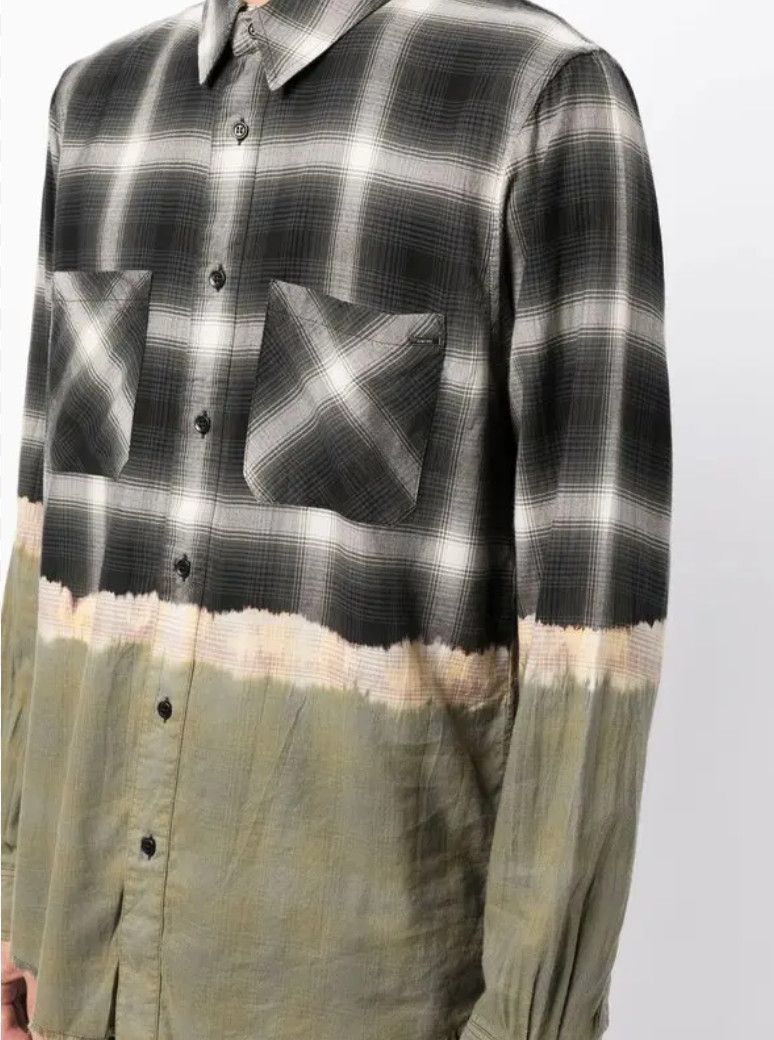 Amiri Amiri Bleached-Effect Plaid Oversize Shirt Size L Size US L / EU 52-54 / 3 - 1 Thumbnail