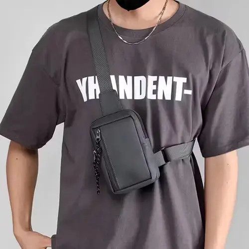 Individualized Shirts Black Shoulder Carry Side Bag Zip Satchel Pack Tactical Size ONE SIZE - 1 Thumbnail