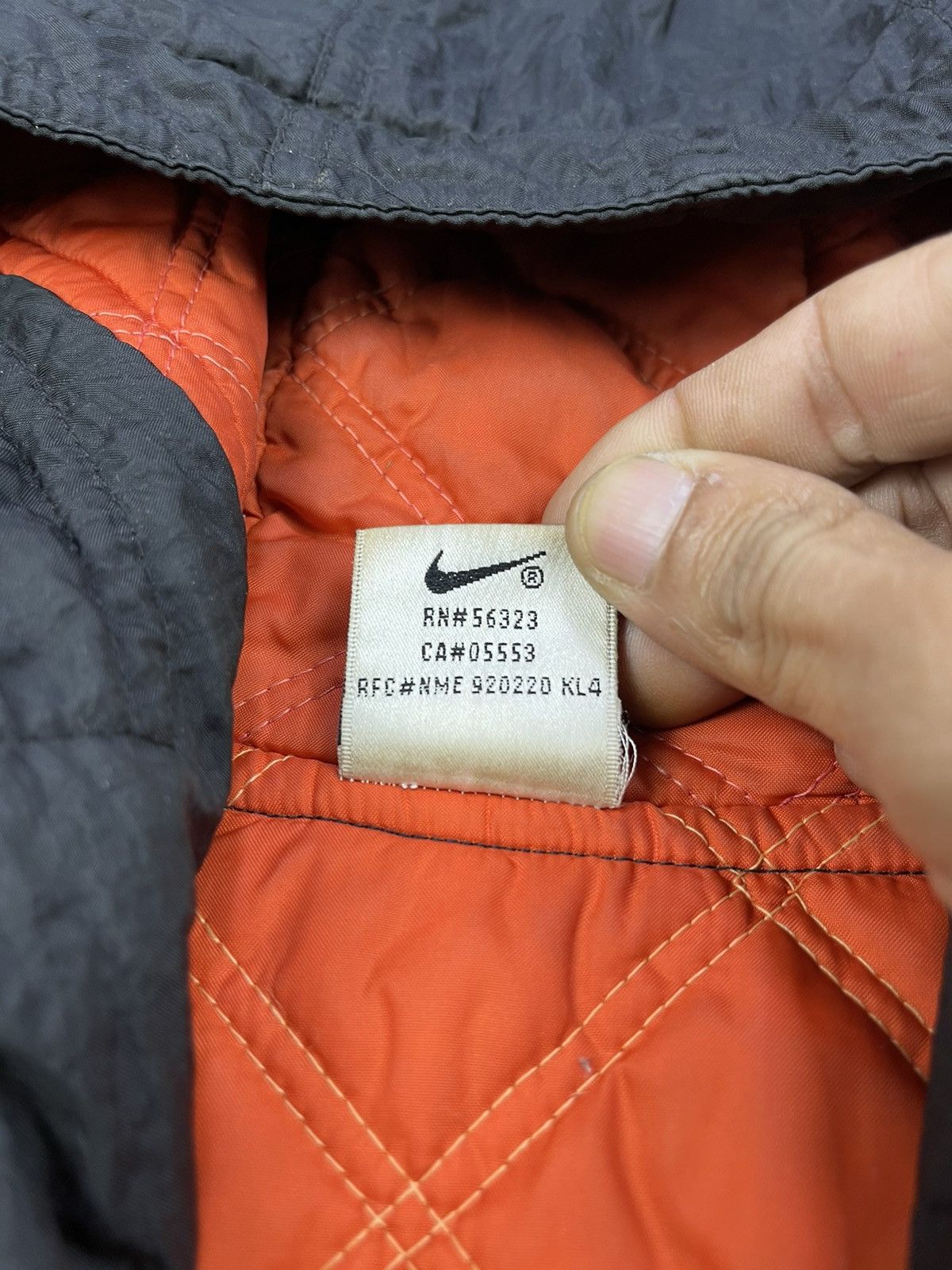 Nike Vtg 90s NIKE Big Swoosh Thick Quilted Coach Jacket Size US L / EU 52-54 / 3 - 16 Thumbnail