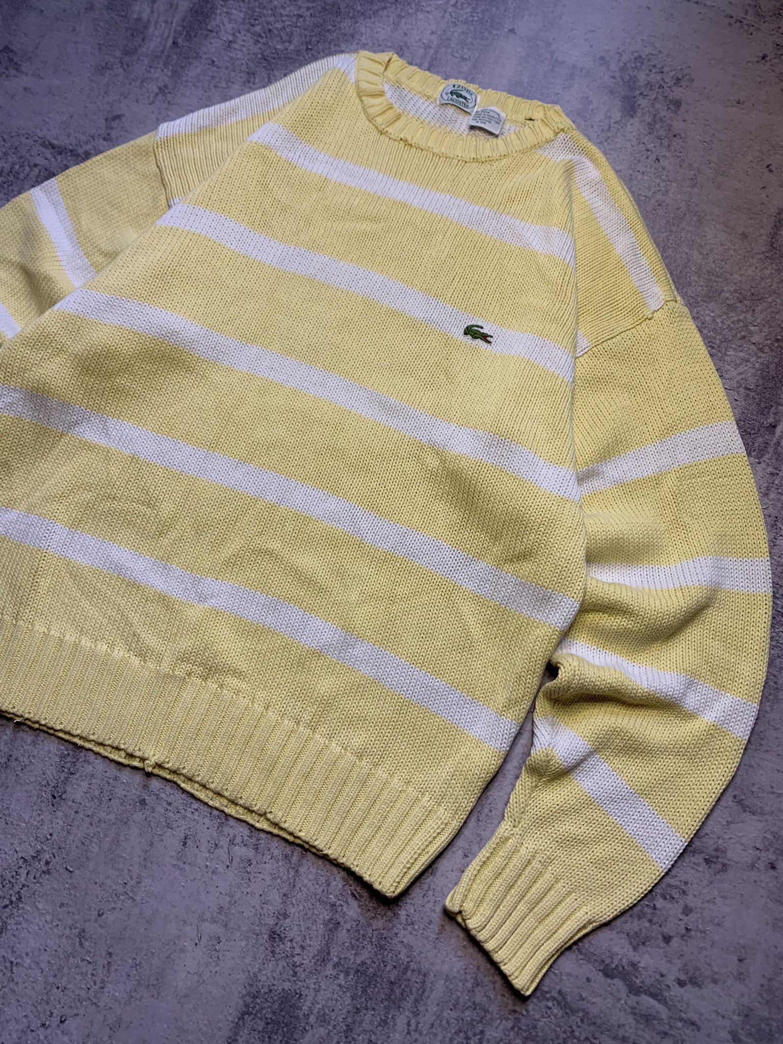 Lacoste Vintage Lacoste Striped Knit Sweater Size US M / EU 48-50 / 2 - 3 Thumbnail