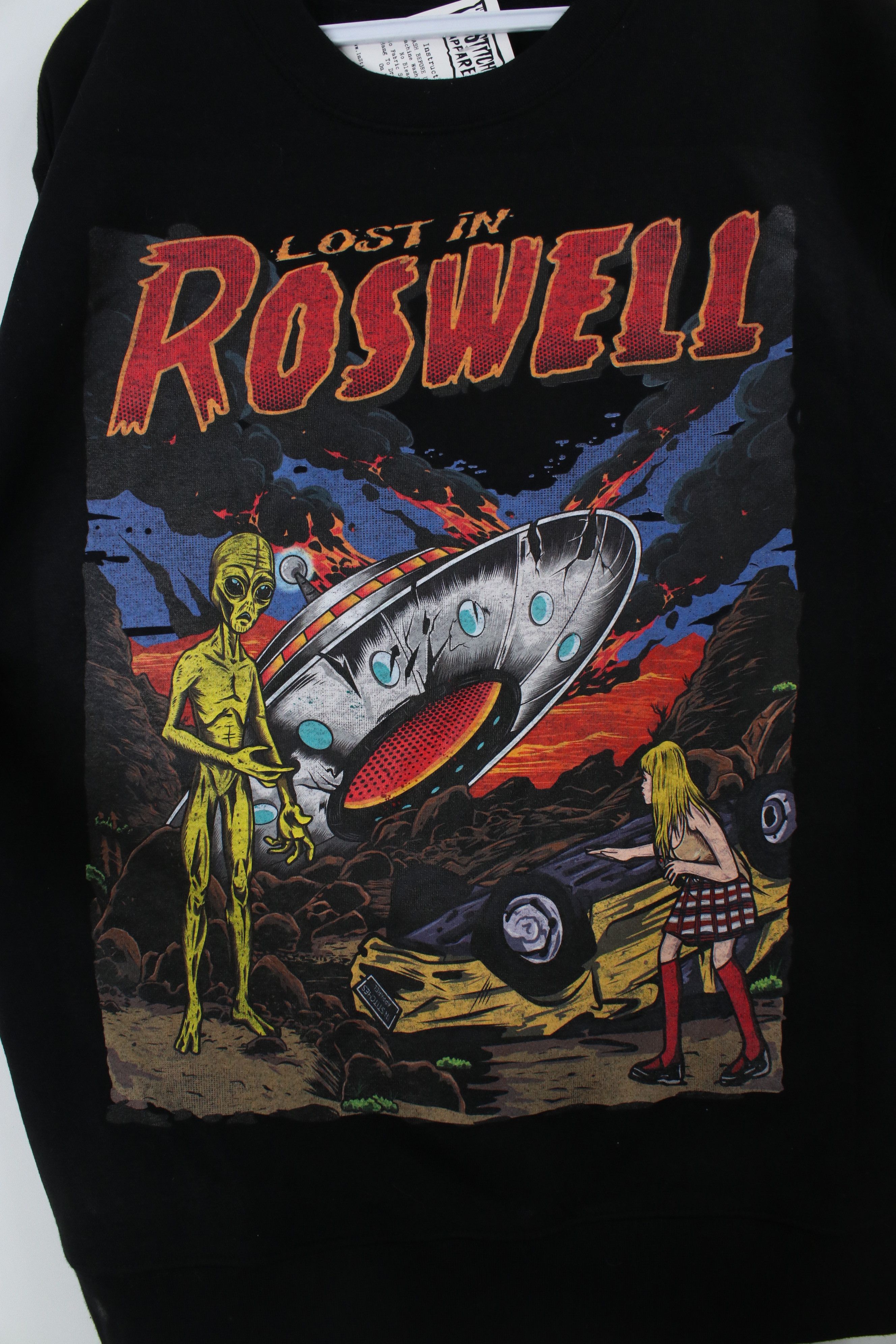 Vintage Deadstock Vintage Y2K Streetwear In Roswell Alien Sweatshirt Size US M / EU 48-50 / 2 - 9 Thumbnail