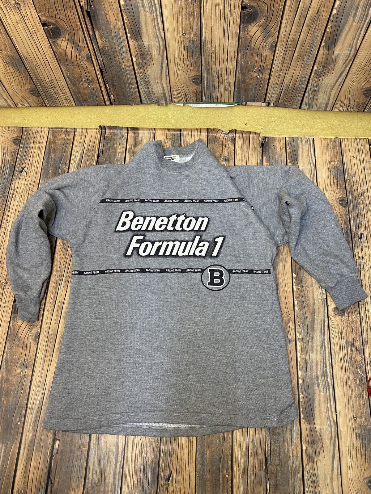 Vintage Vintage benetton formula 1 crewneck sweatshirt Size US M / EU 48-50 / 2 - 3 Thumbnail