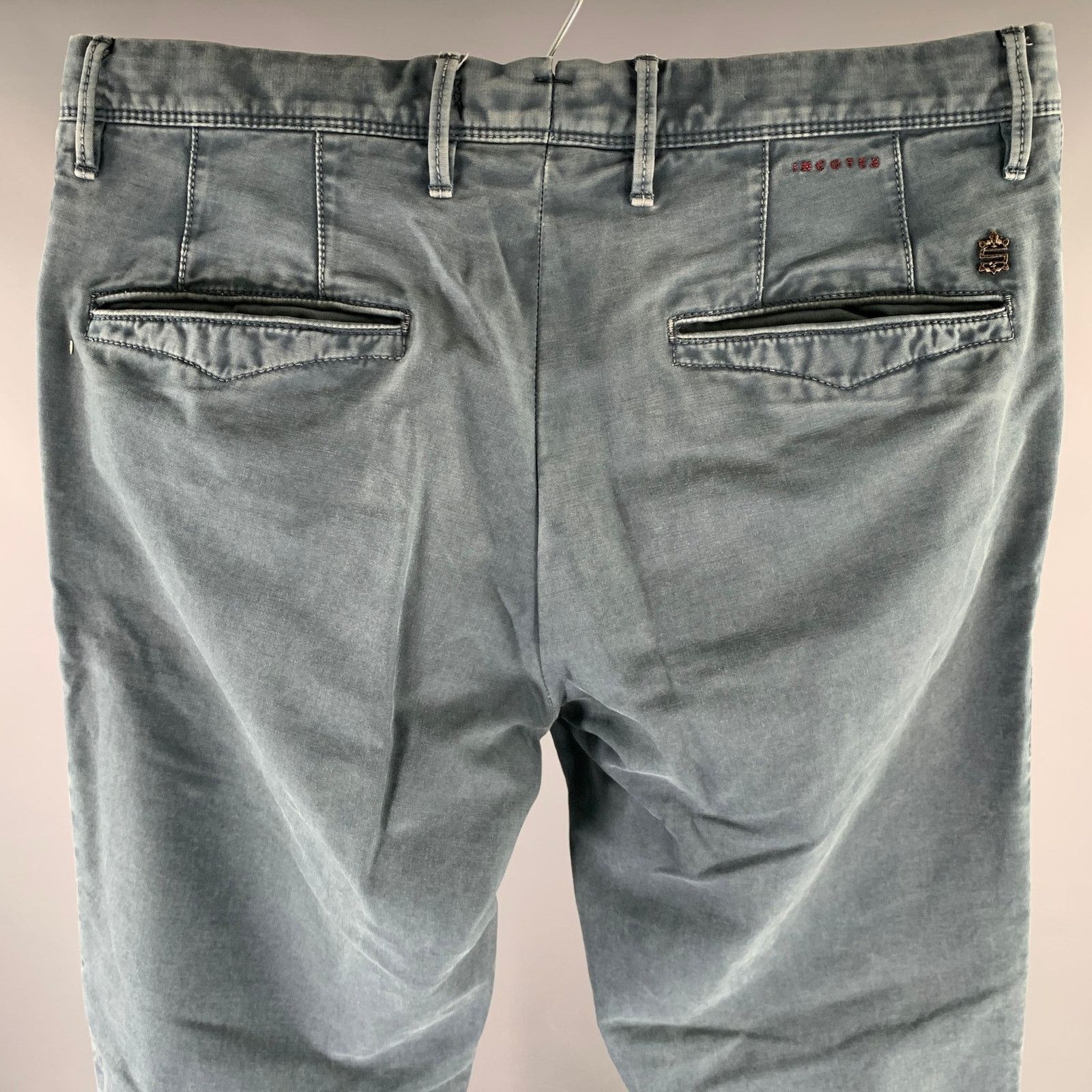Incotex INCOTEX Size 32 Blue Casual Pants Size US 32 / EU 48 - 2 Thumbnail