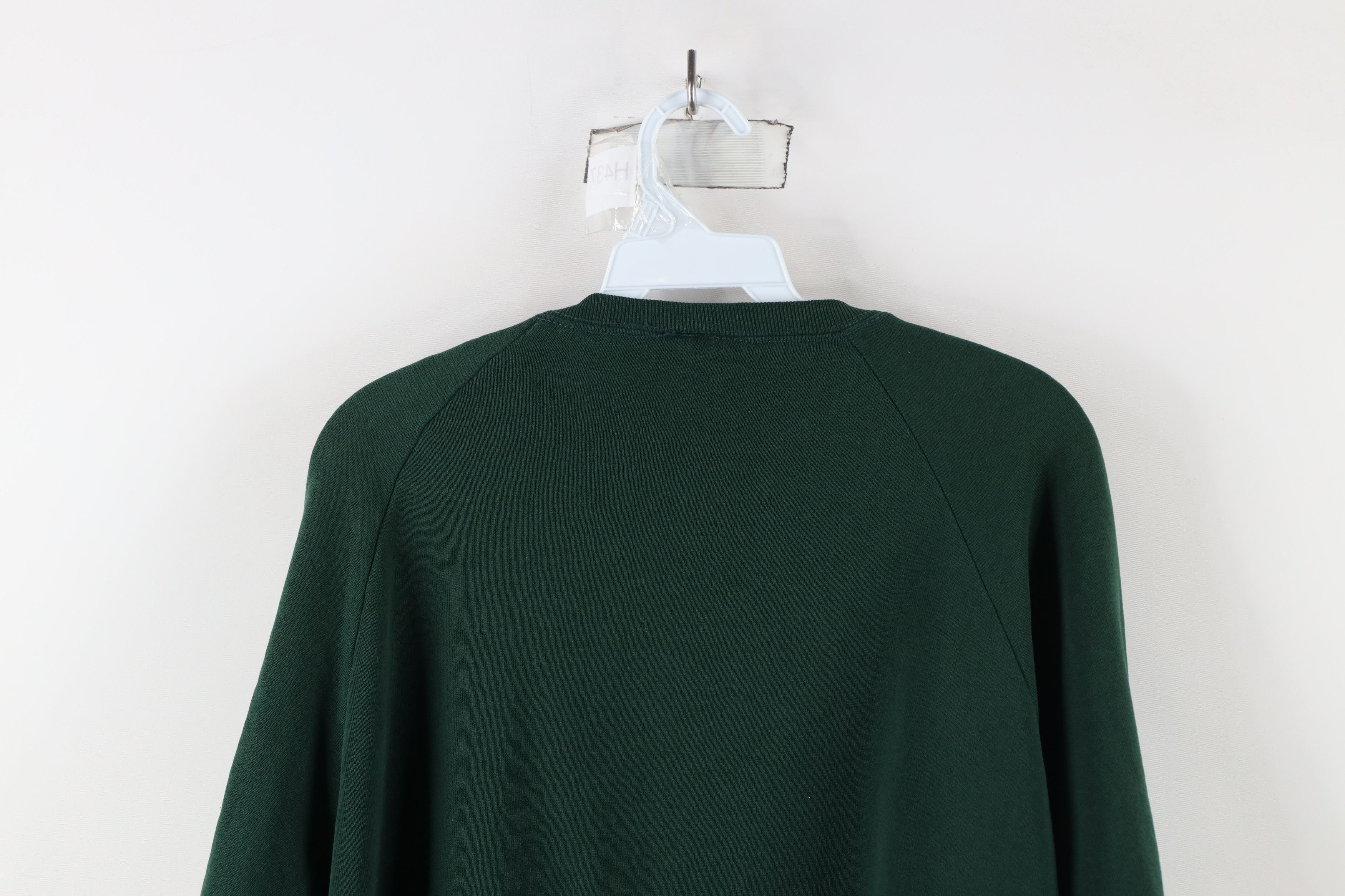 Vintage Vintage 90s Streetwear Boxy Fit Crewneck Sweatshirt Green Size US XL / EU 56 / 4 - 8 Thumbnail