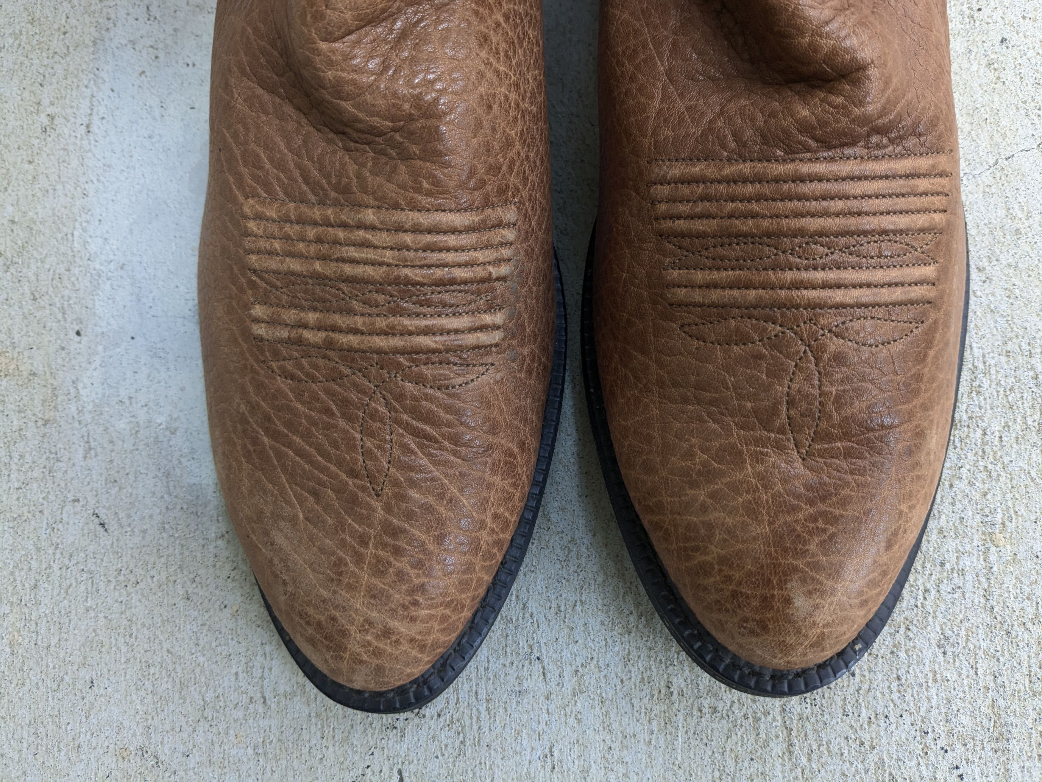 Ariat Ariat Cowboy Boots Brown 12 D Leather Tan Size US 12 / EU 45 - 5 Thumbnail
