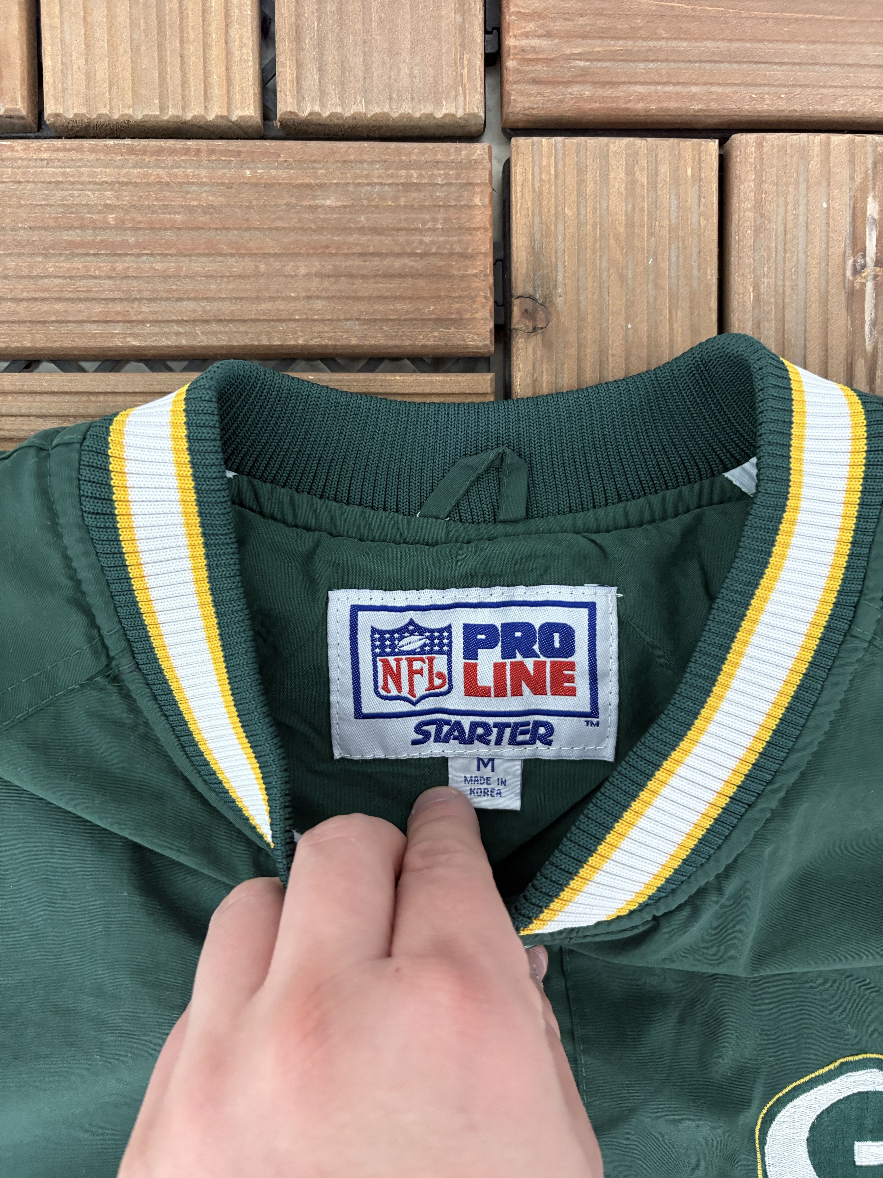 Starter Green Bay Packers Vintage Windbreaker Jacket Size US M / EU 48-50 / 2 - 6 Thumbnail