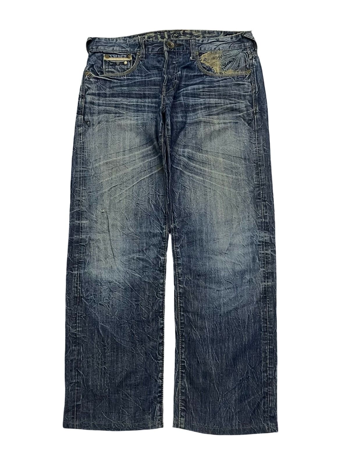 Guess Vintage GUESS Rebel Stretching Denim Jeans Made in USA W37 Size US 37 - 2 Thumbnail