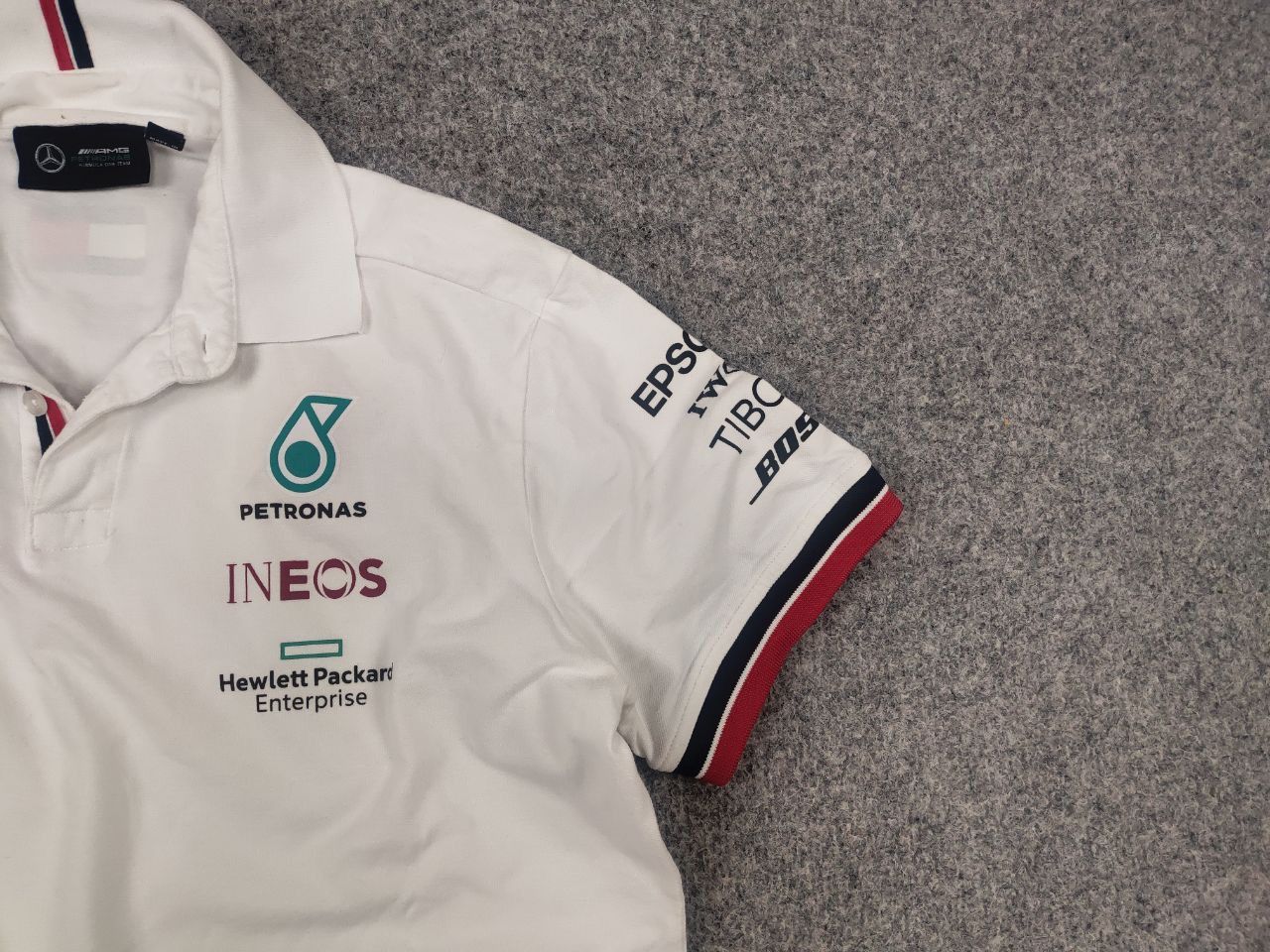 Mercedes-Benz Tommy Mercedes AMG Petronas F1 Team Racing Logo Polo Shirt Size US M / EU 48-50 / 2 - 5 Thumbnail