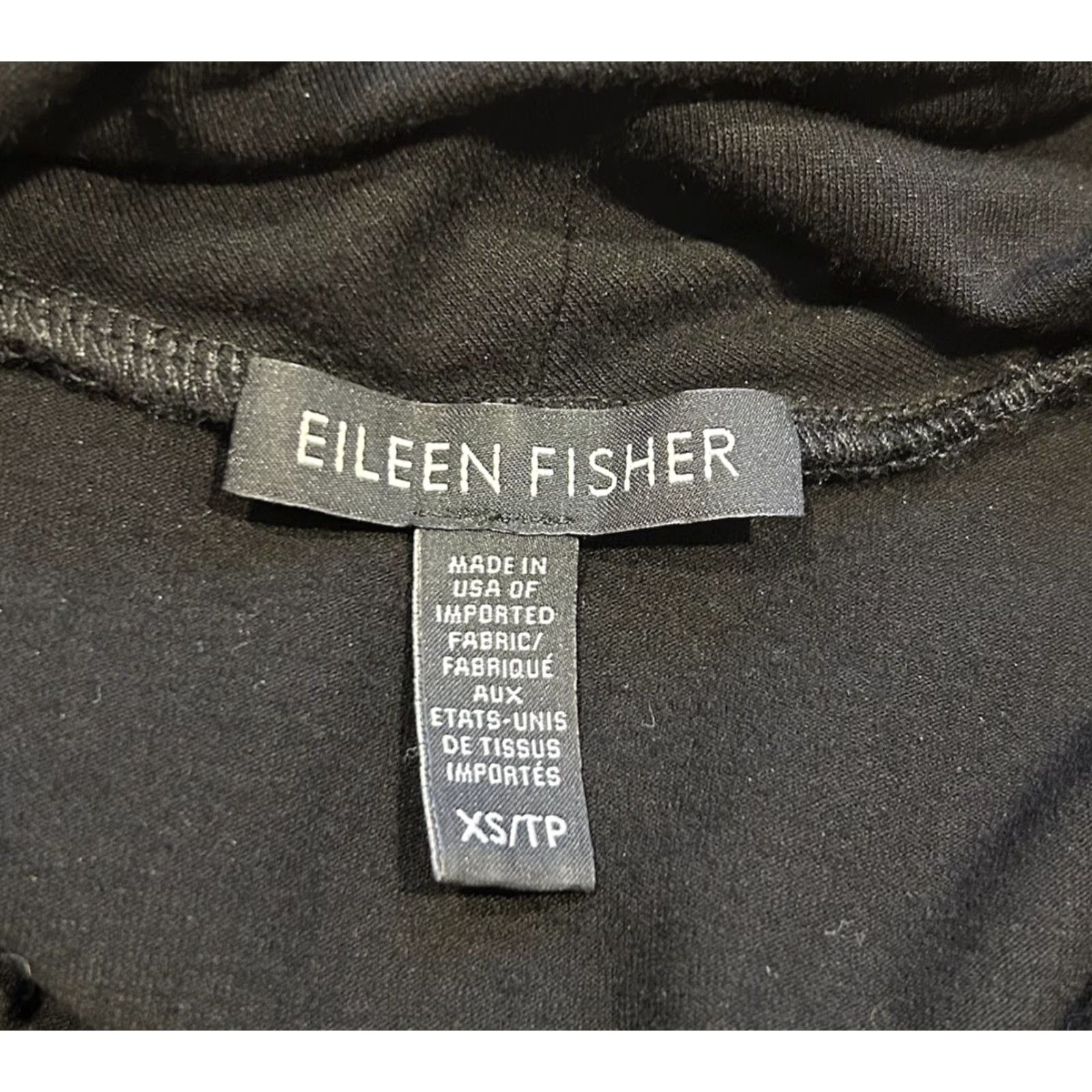 Eileen Fisher EILEEN FISHER Dress Shift XS Black Jersey Knit Knit Black, XS Women Knee Length Long Sleeve Turtleneck Pullover Vintage No Size XS / US 0-2 / IT 36-38 - 6 Thumbnail