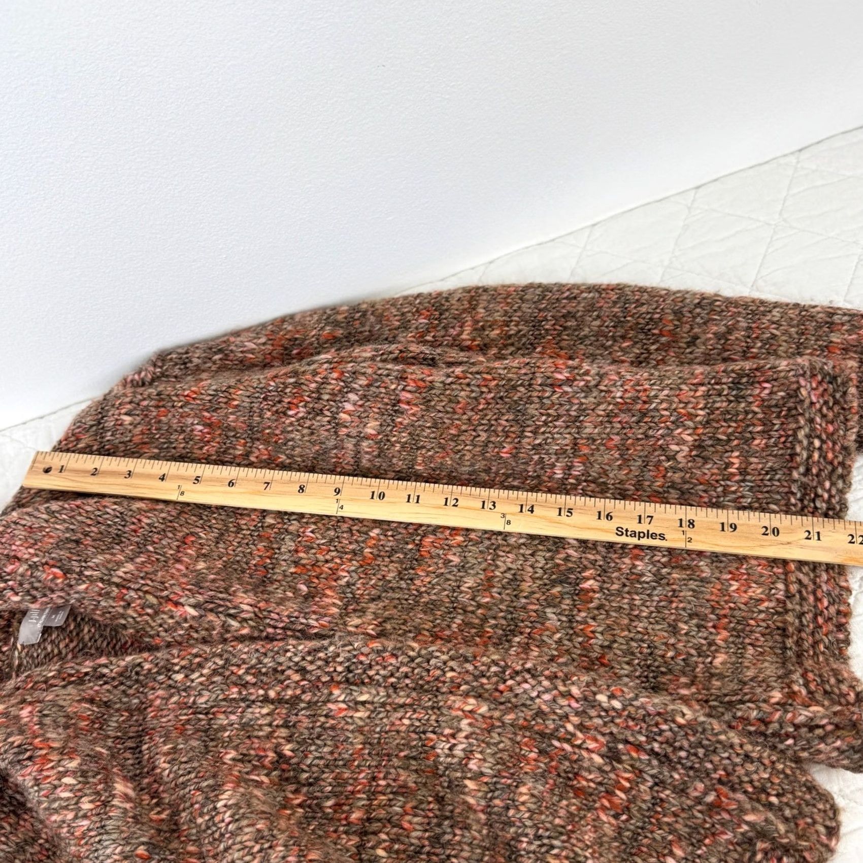 J. Jill J Jill Cardigan Wool Alpaca Knit Sweater Geometric Open Front Collared N/A Size M / US 6-8 / IT 42-44 - 7 Thumbnail