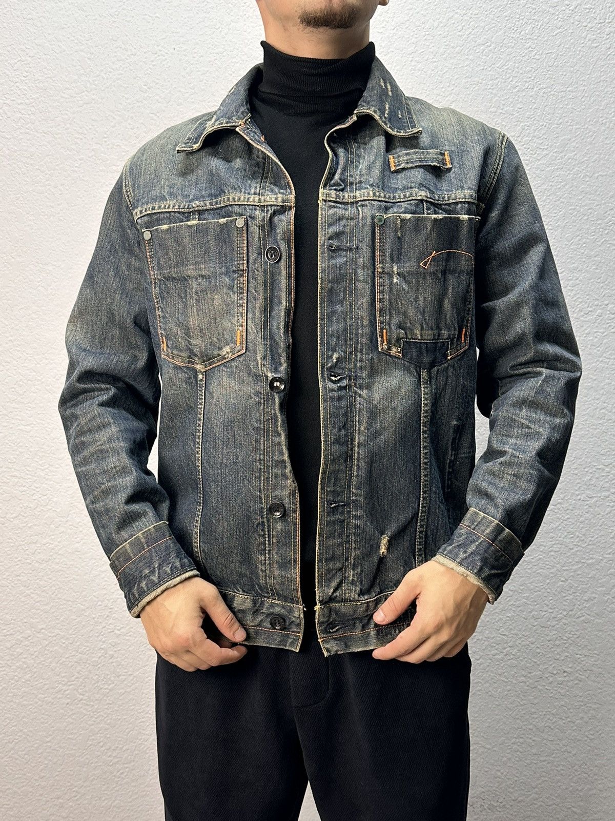 G-Star G-Star raw distressed denim jacket vintage workwear style Size US L / EU 52-54 / 3 - 1 Thumbnail