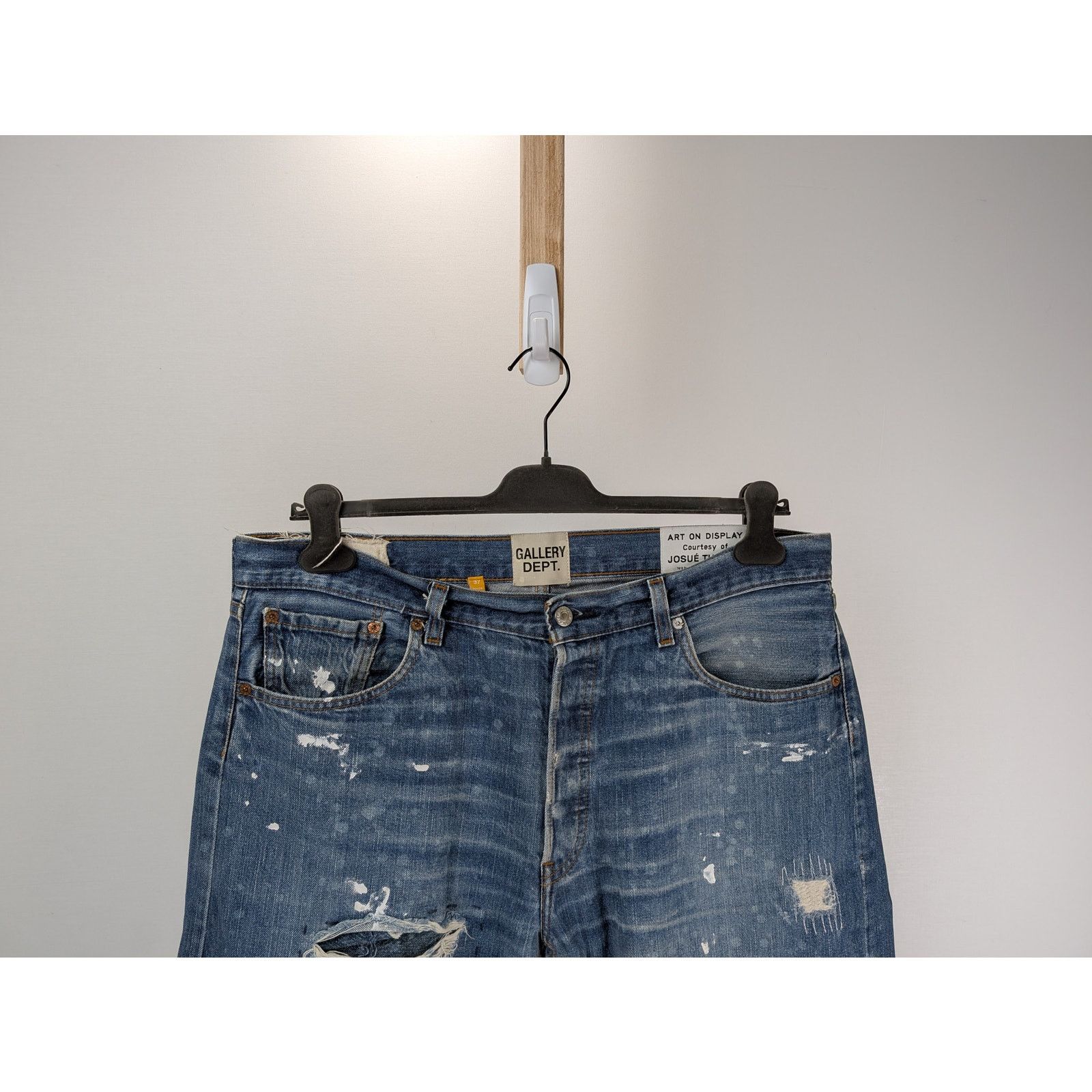 Gallery Dept. o1rshd1 Cropped Denim Jean in Blue Size US 36 / EU 52 - 3 Thumbnail