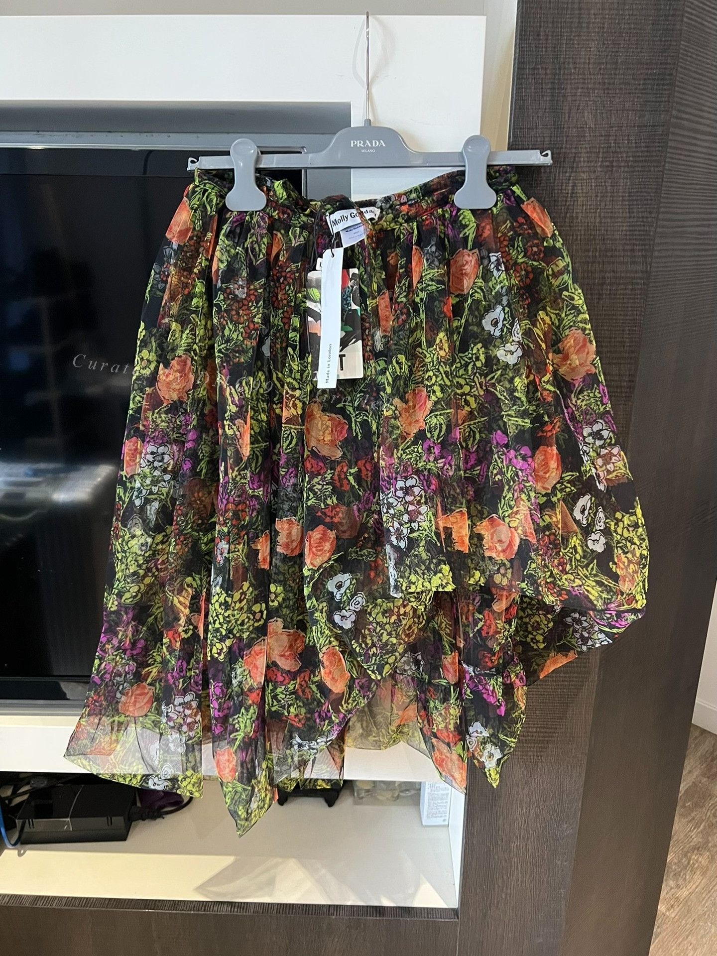 Molly Goddard Molly Goddard Floral Tulle Skirt Size 34" / US 12 / IT 48 - 1 Thumbnail