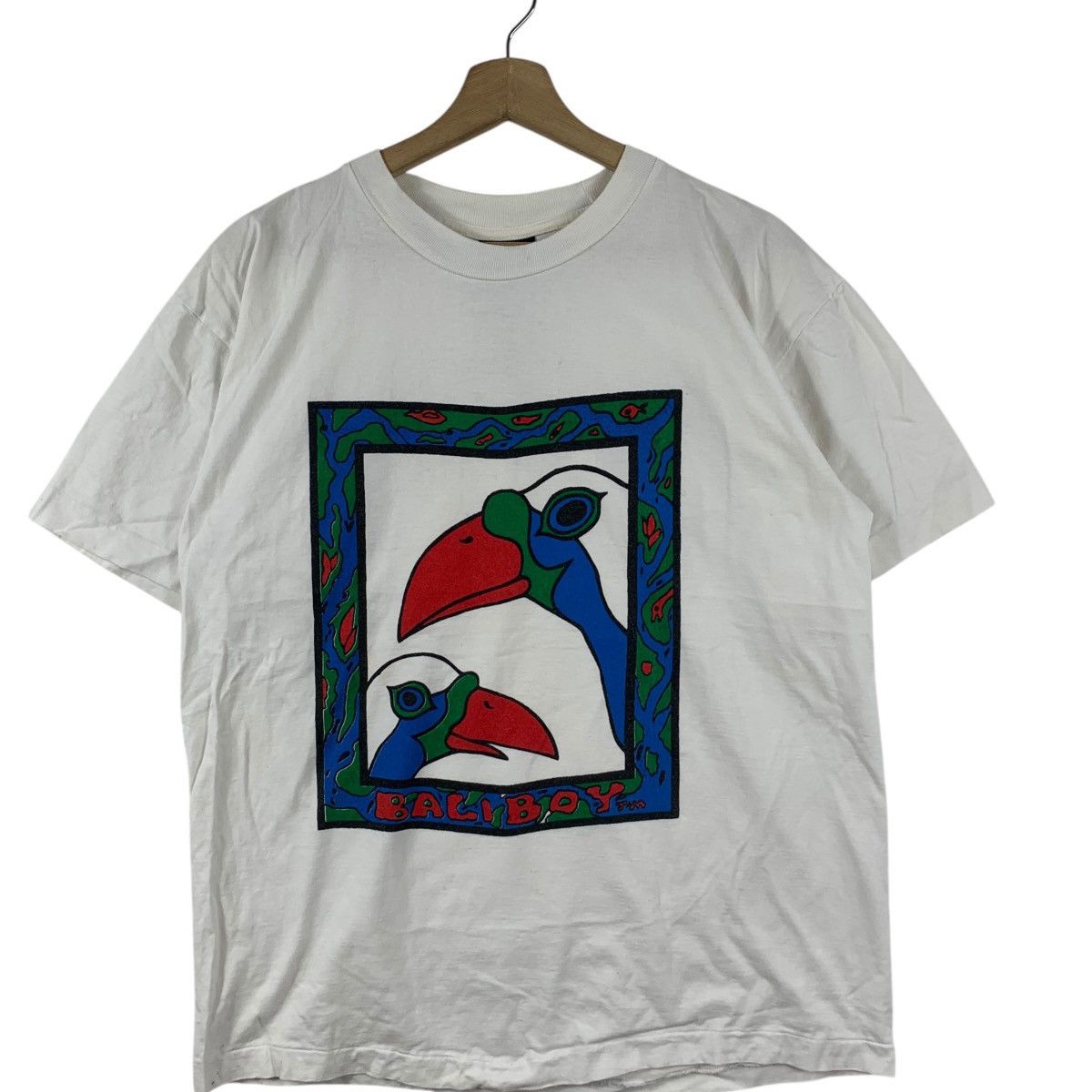 Vintage Vintage 90’ BALI TRADITIONAL ABORIGINAL Surf Painting Tee Size US L / EU 52-54 / 3 - 3 Thumbnail