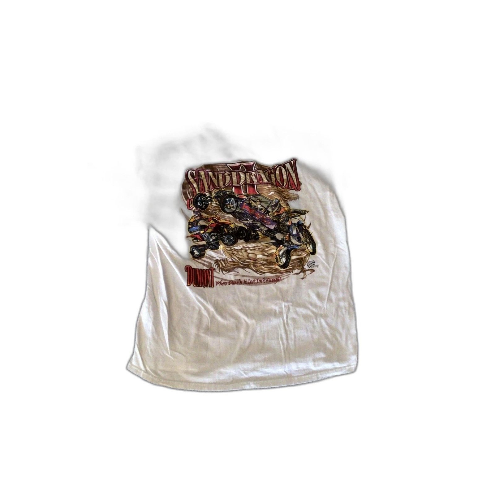 Dune London Sanddragon Long Sleeve Graphic Dune Buggy Shirt White XL Size US XL / EU 56 / 4 - 4 Thumbnail