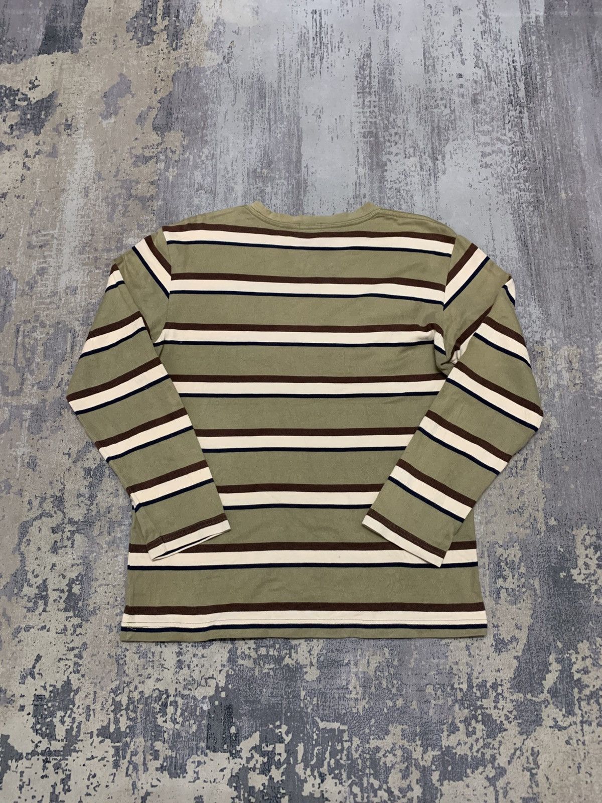 Japanese Brand VINTAGE LONG SLEEVE UNIQLO GRUNGE STRIPE TEE Size US M / EU 48-50 / 2 - 4 Thumbnail