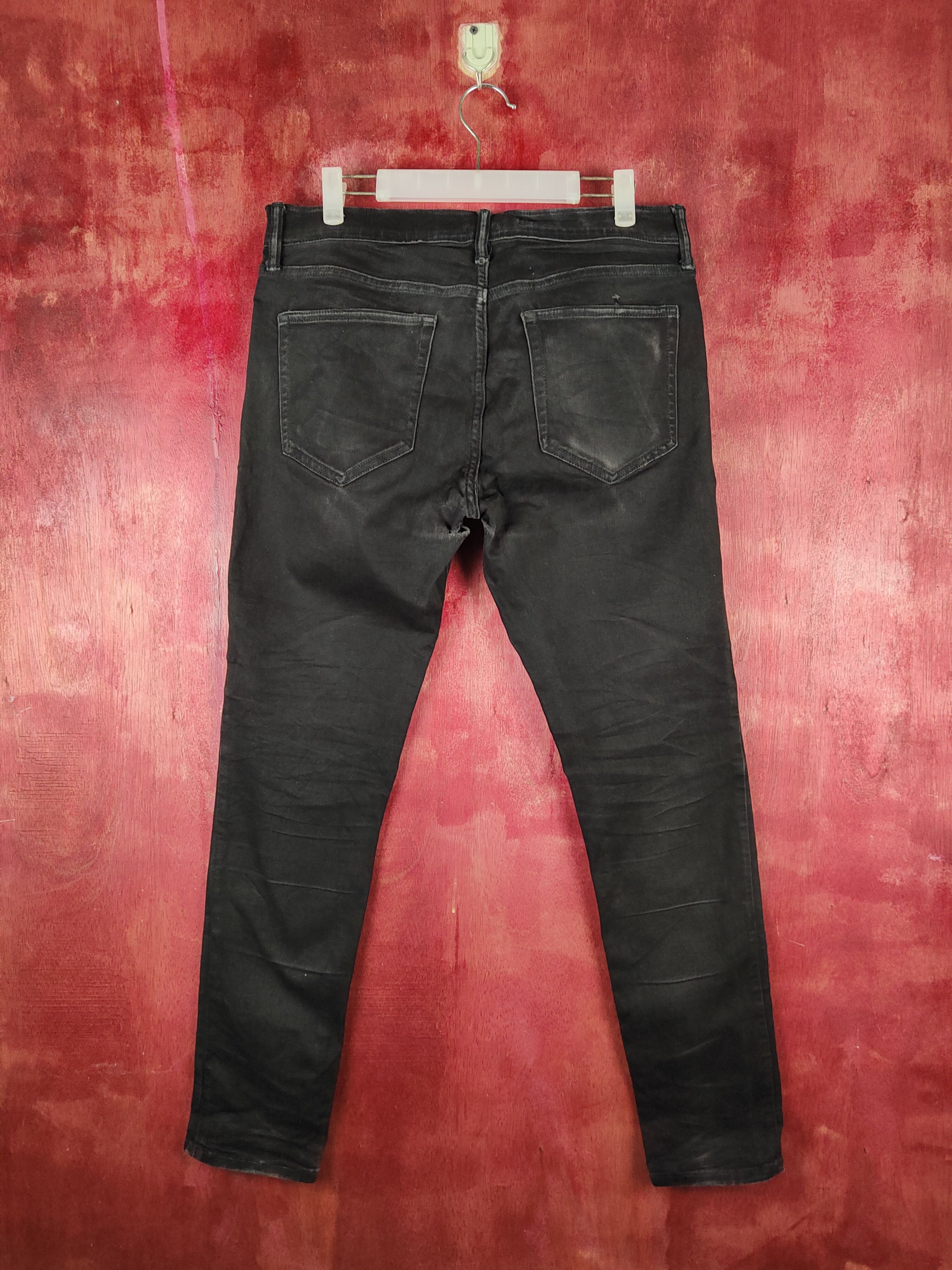 Gap Gap Black Distressed Ripped Skinny Jeans #S2312 Size US 32 / EU 48 - 7 Thumbnail